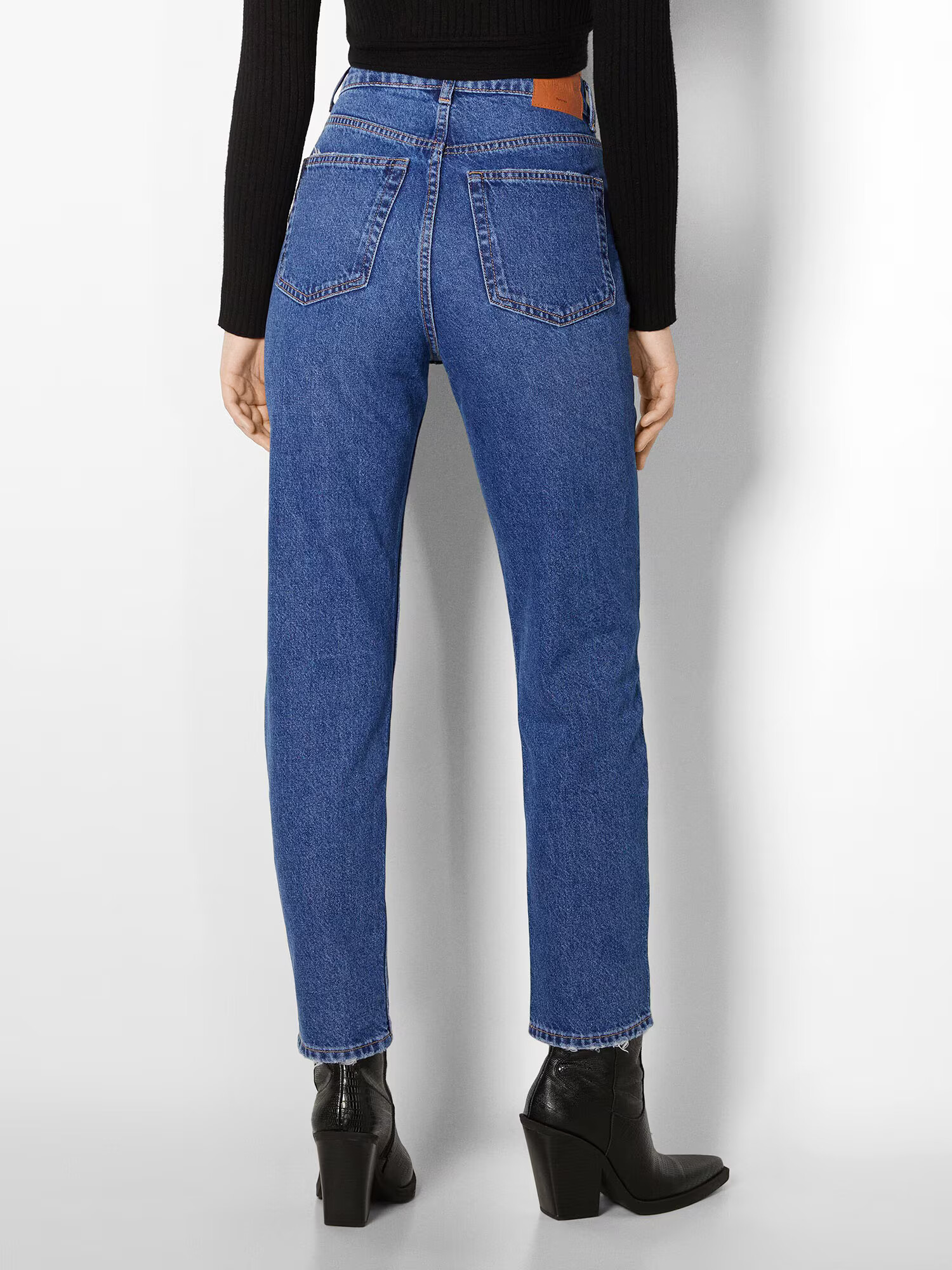 Bershka Jeans albastru denim - Pled.ro