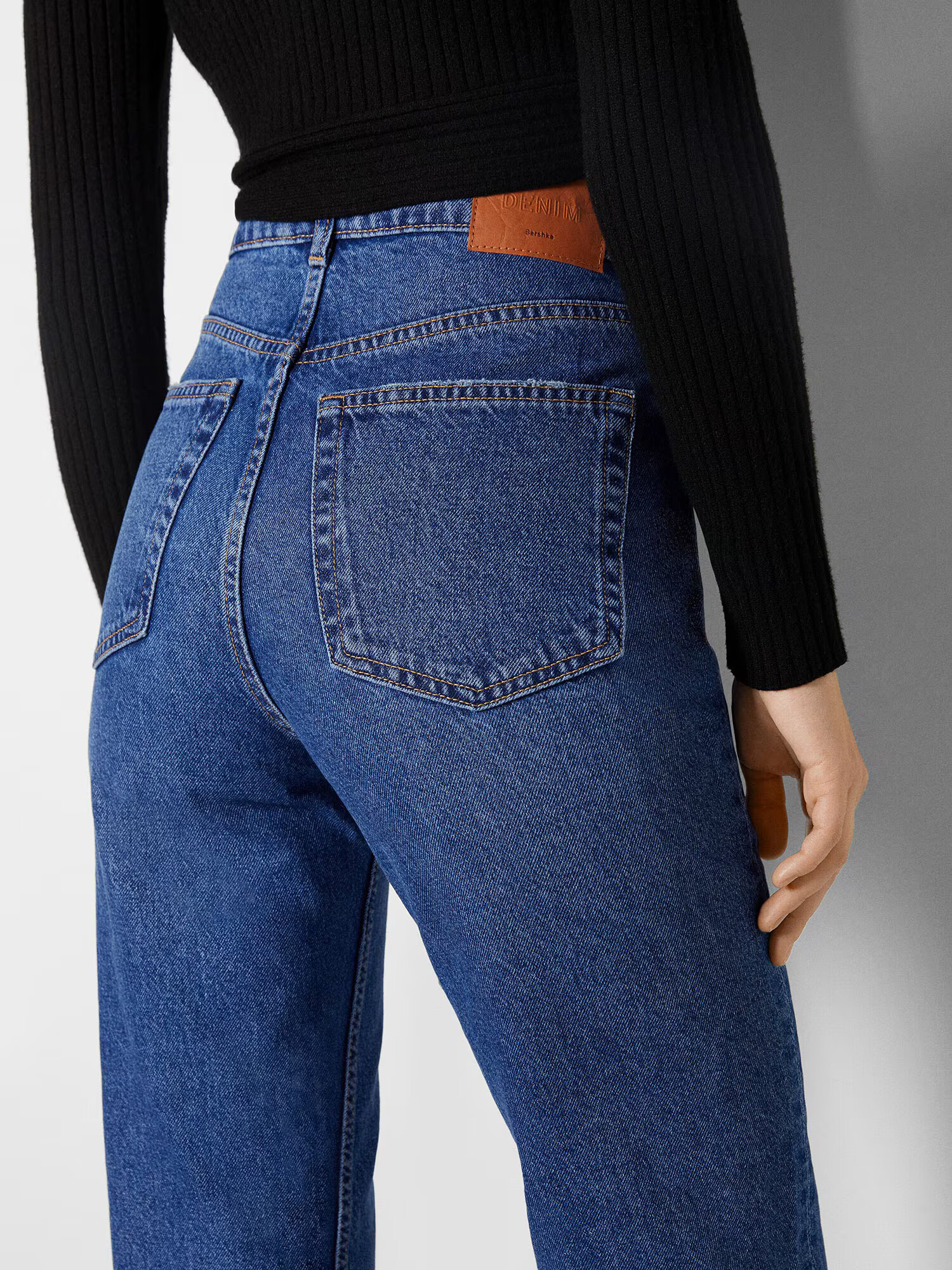 Bershka Jeans albastru denim - Pled.ro