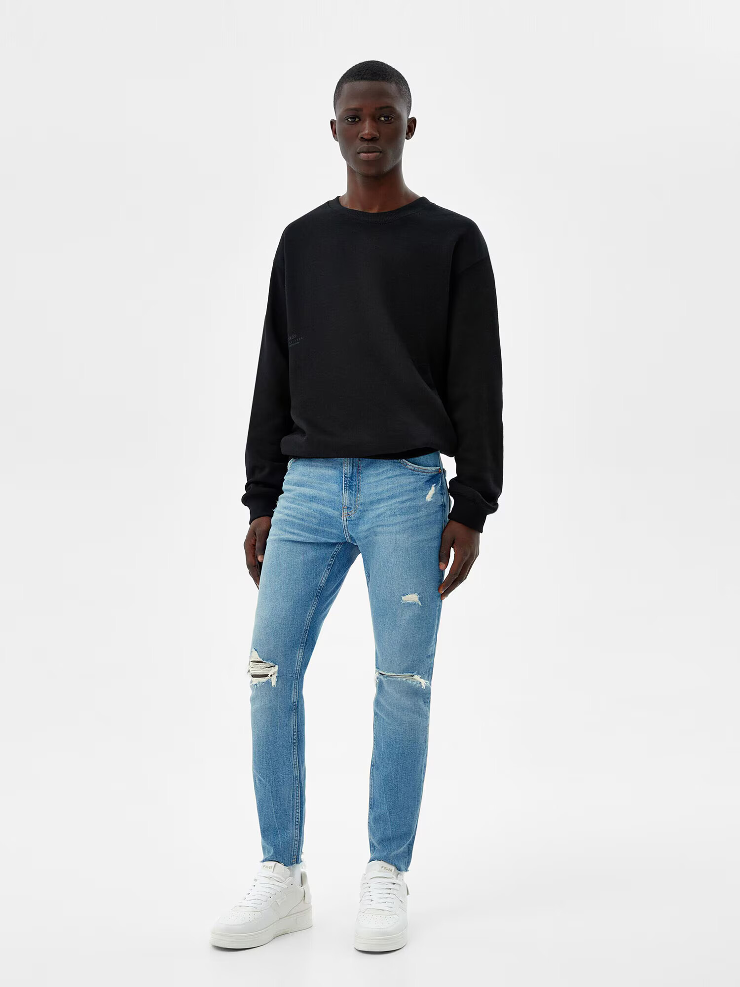 Bershka Jeans albastru denim - Pled.ro