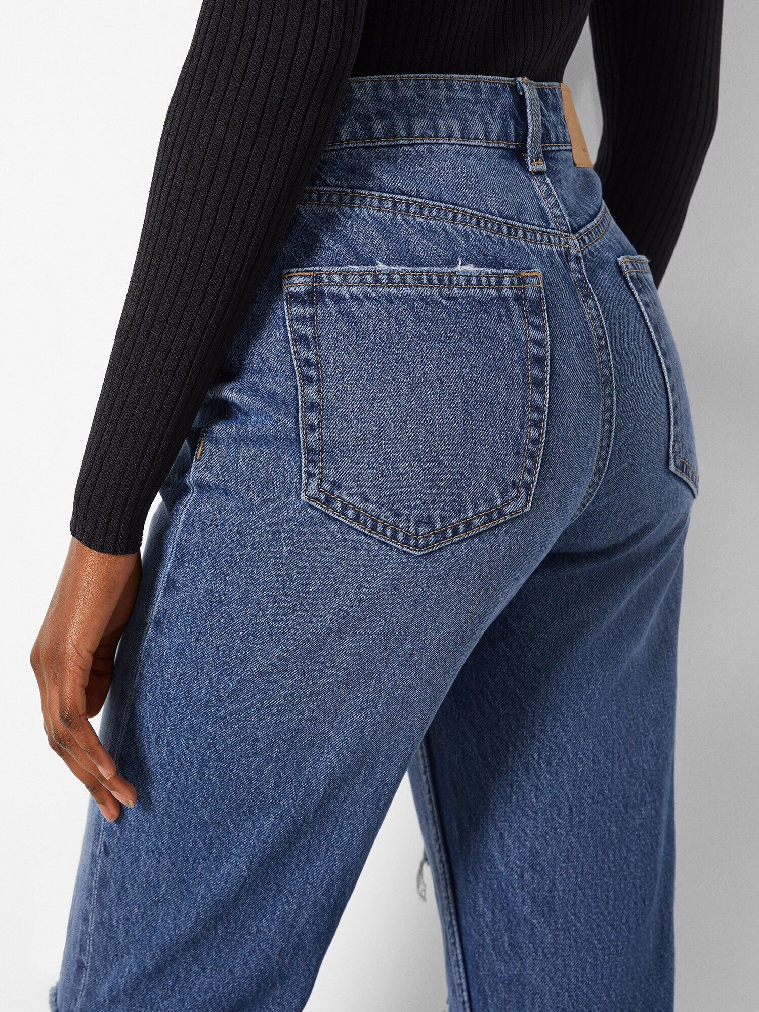 Bershka Jeans albastru denim - Pled.ro