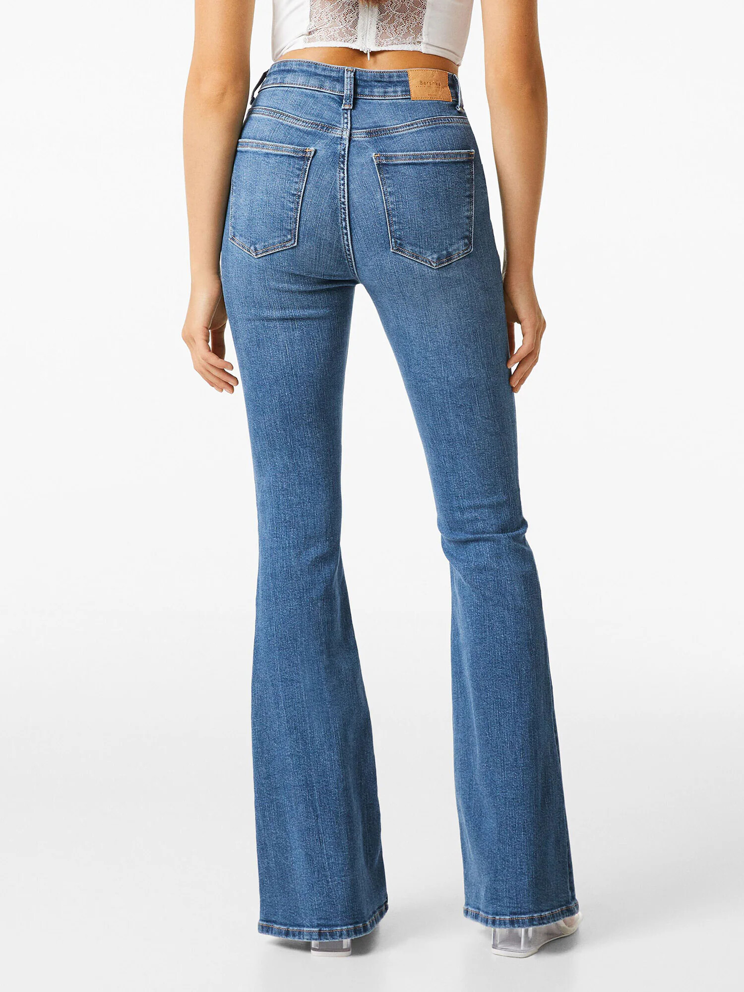 Bershka Jeans albastru denim - Pled.ro