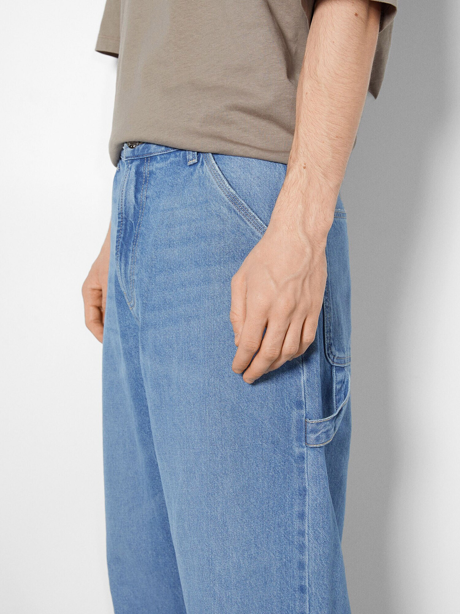 Bershka Jeans albastru denim - Pled.ro