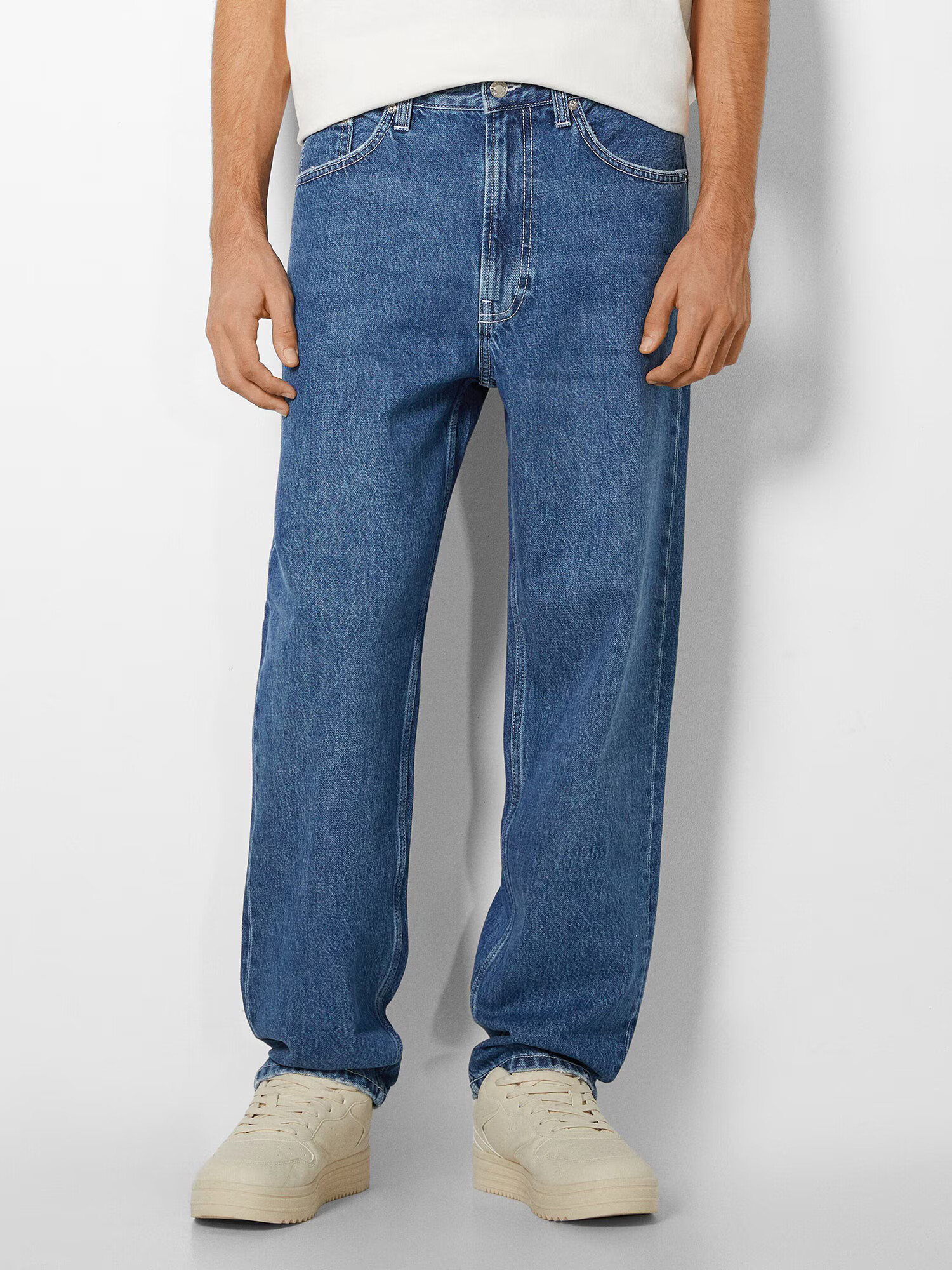 Bershka Jeans albastru denim - Pled.ro