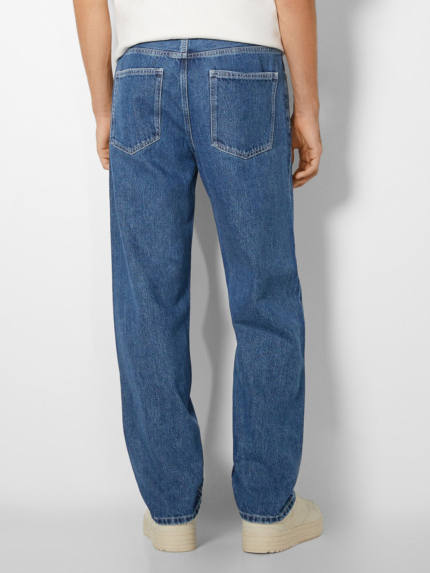 Bershka Jeans albastru denim - Pled.ro