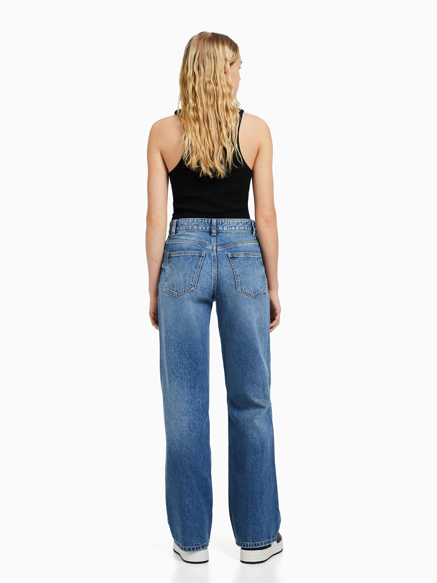 Bershka Jeans albastru denim - Pled.ro