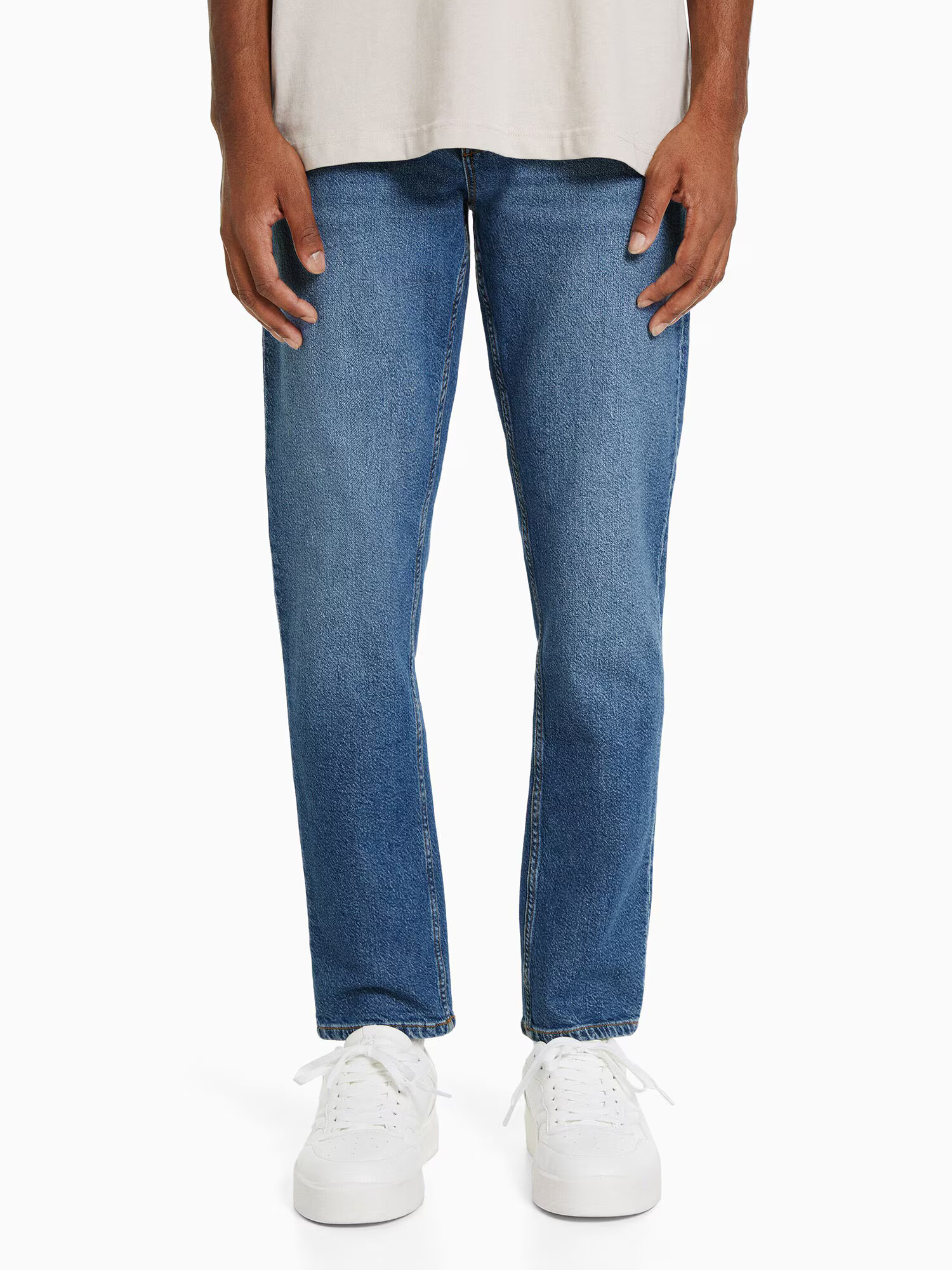 Bershka Jeans albastru denim - Pled.ro