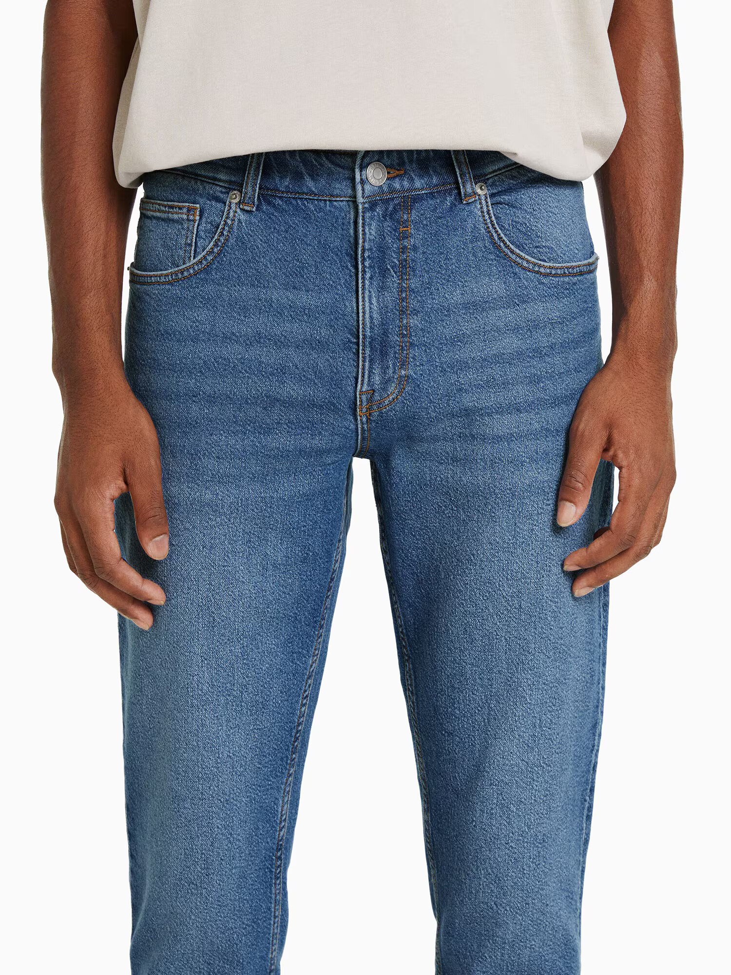 Bershka Jeans albastru denim - Pled.ro