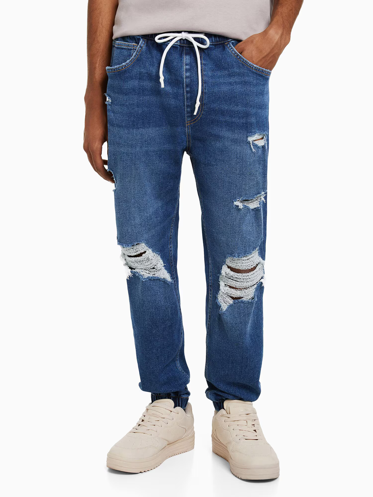 Bershka Jeans albastru denim - Pled.ro