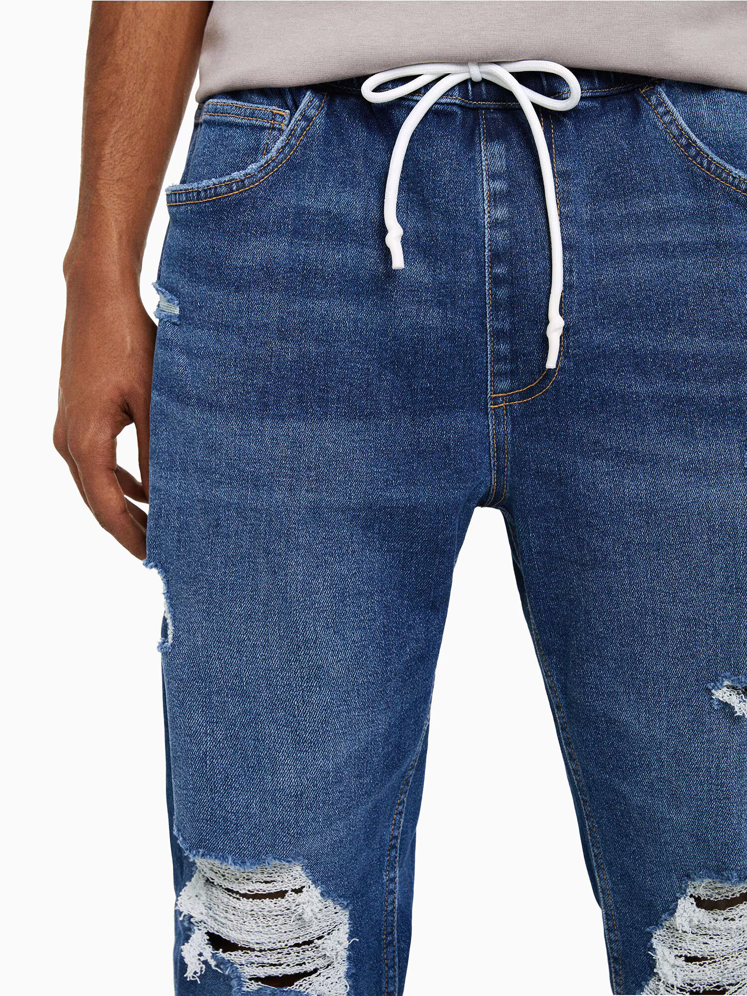 Bershka Jeans albastru denim - Pled.ro