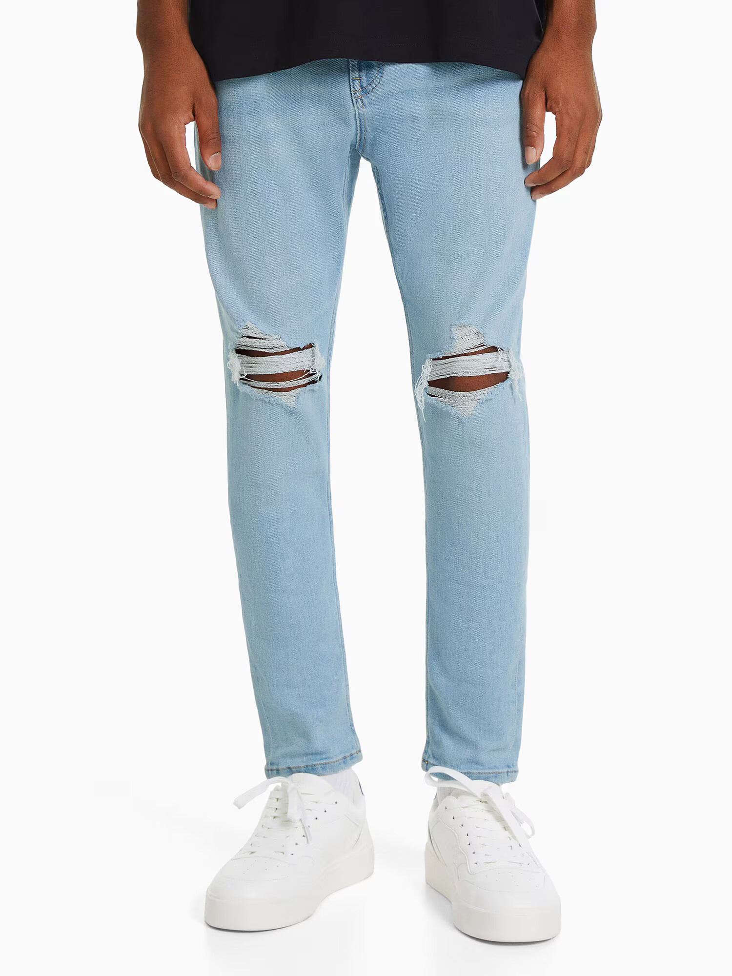 Bershka Jeans albastru denim - Pled.ro