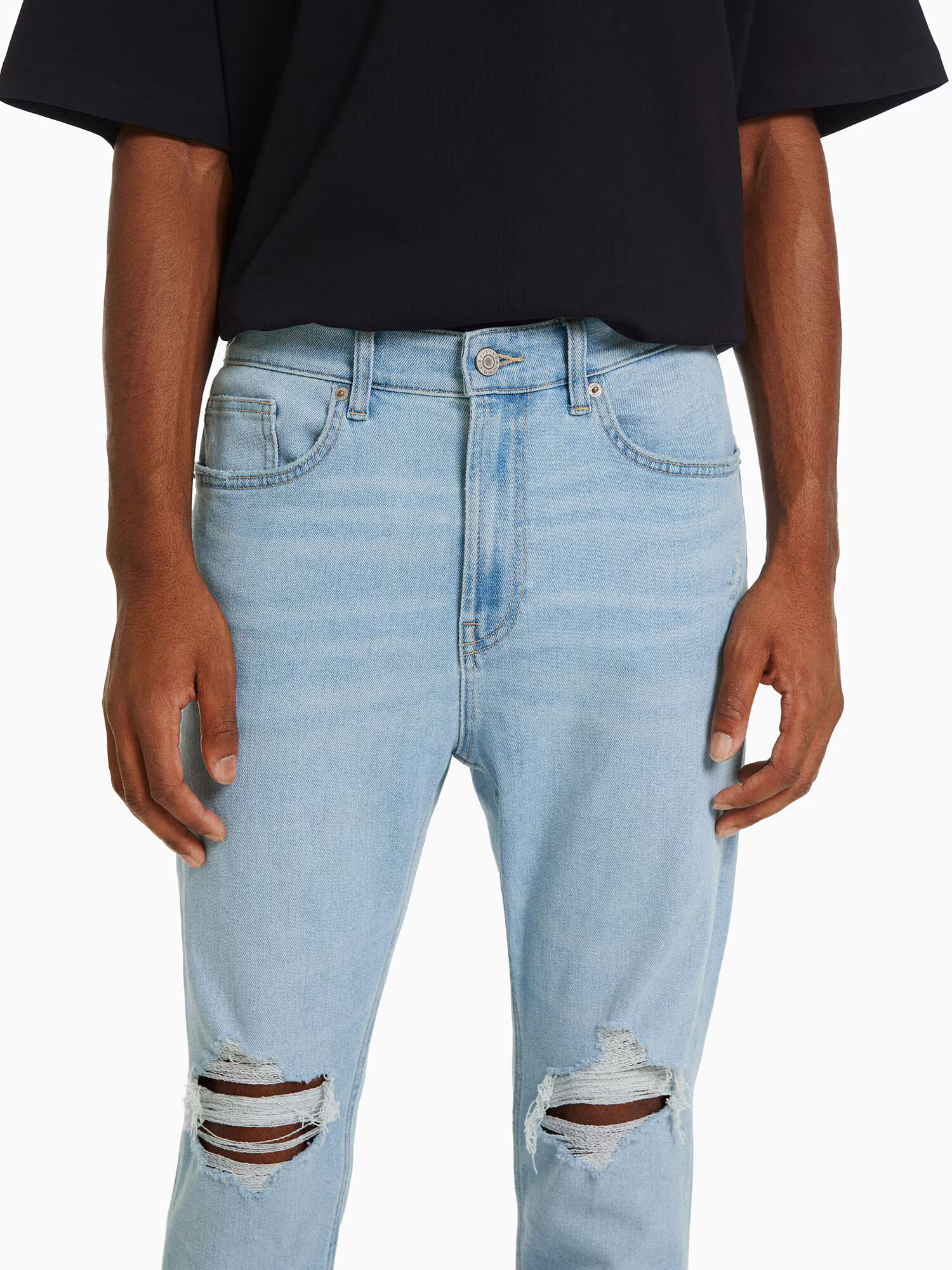 Bershka Jeans albastru denim - Pled.ro