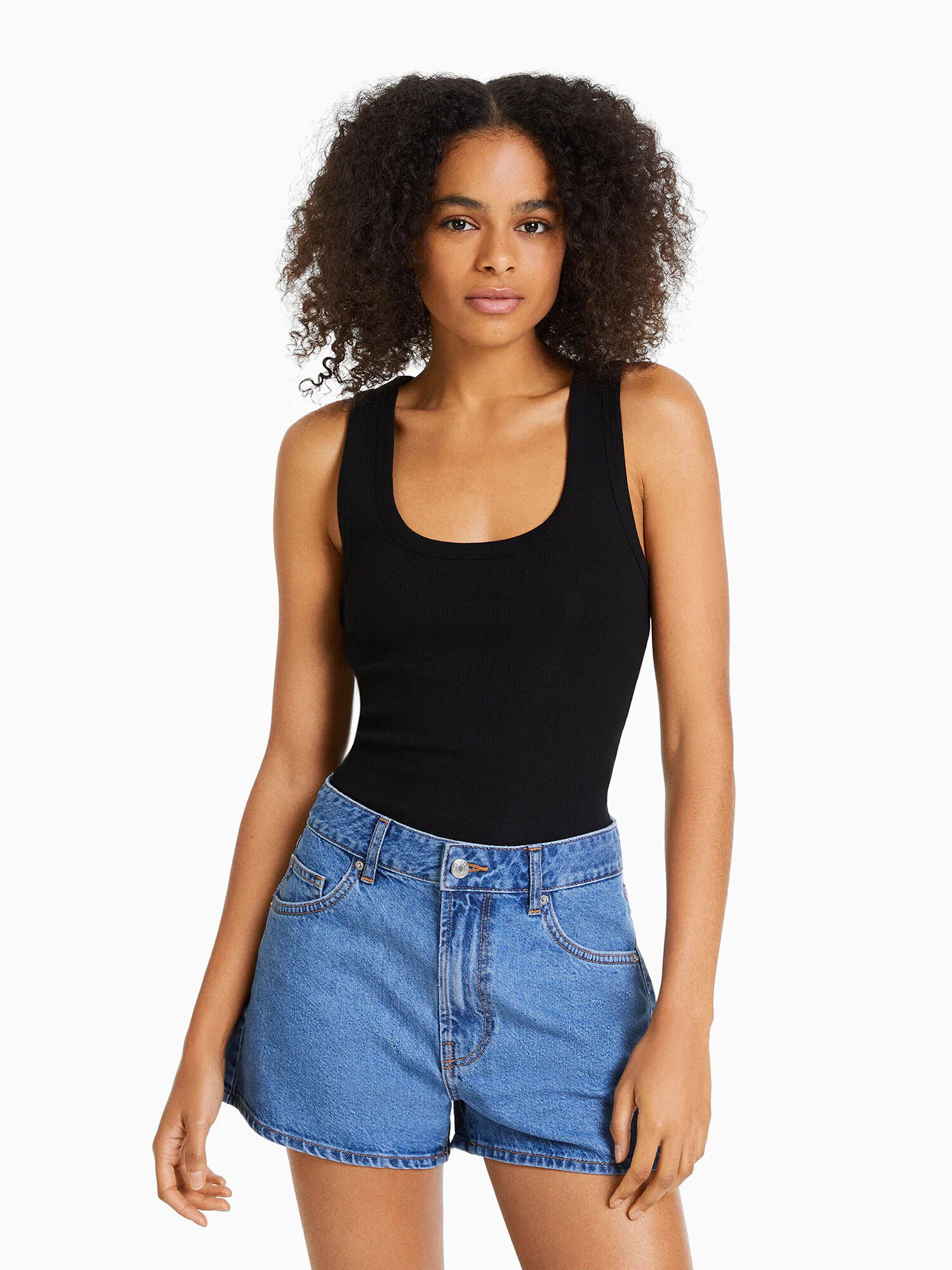 Bershka Jeans albastru denim - Pled.ro