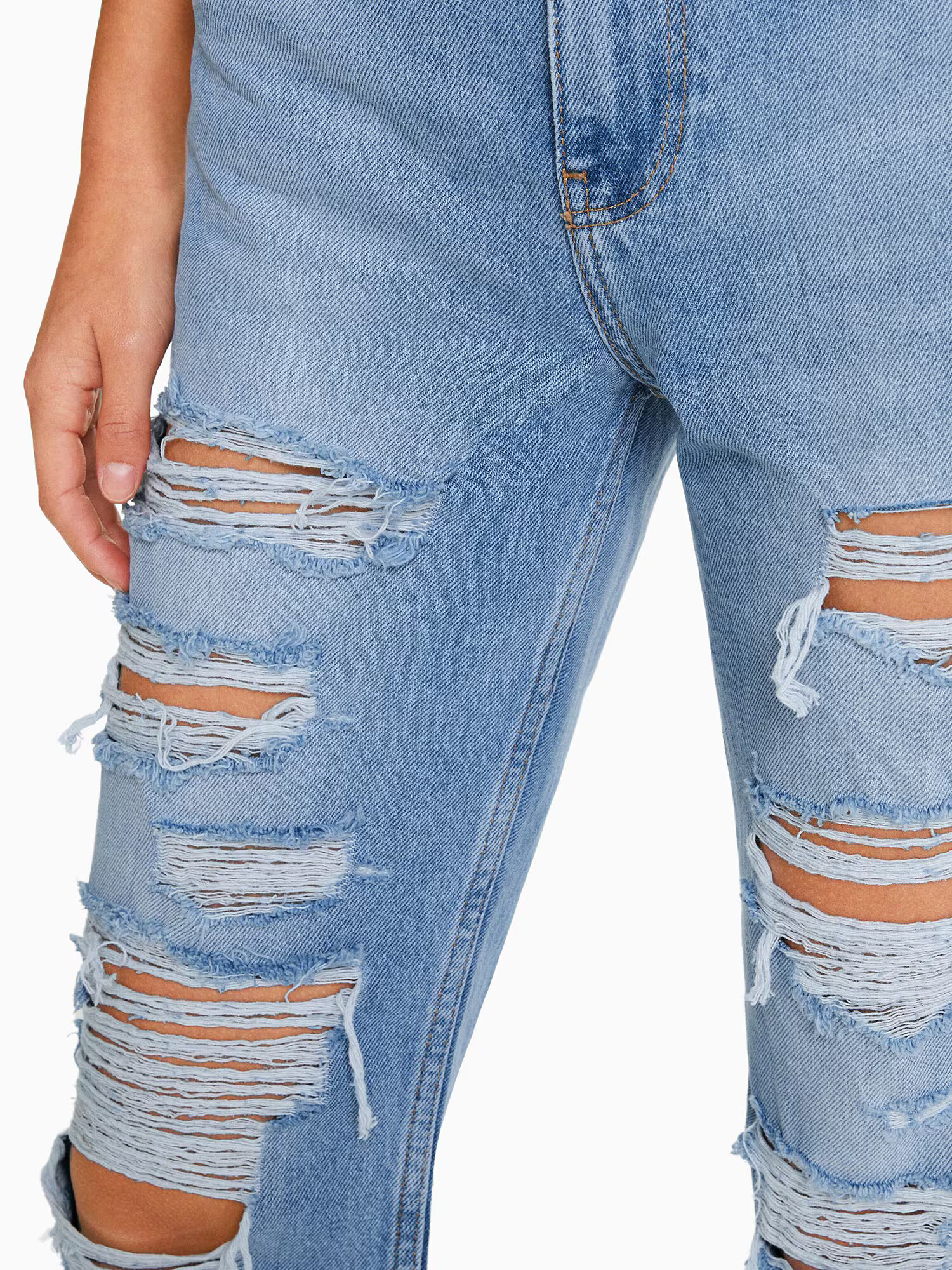 Bershka Jeans albastru denim - Pled.ro