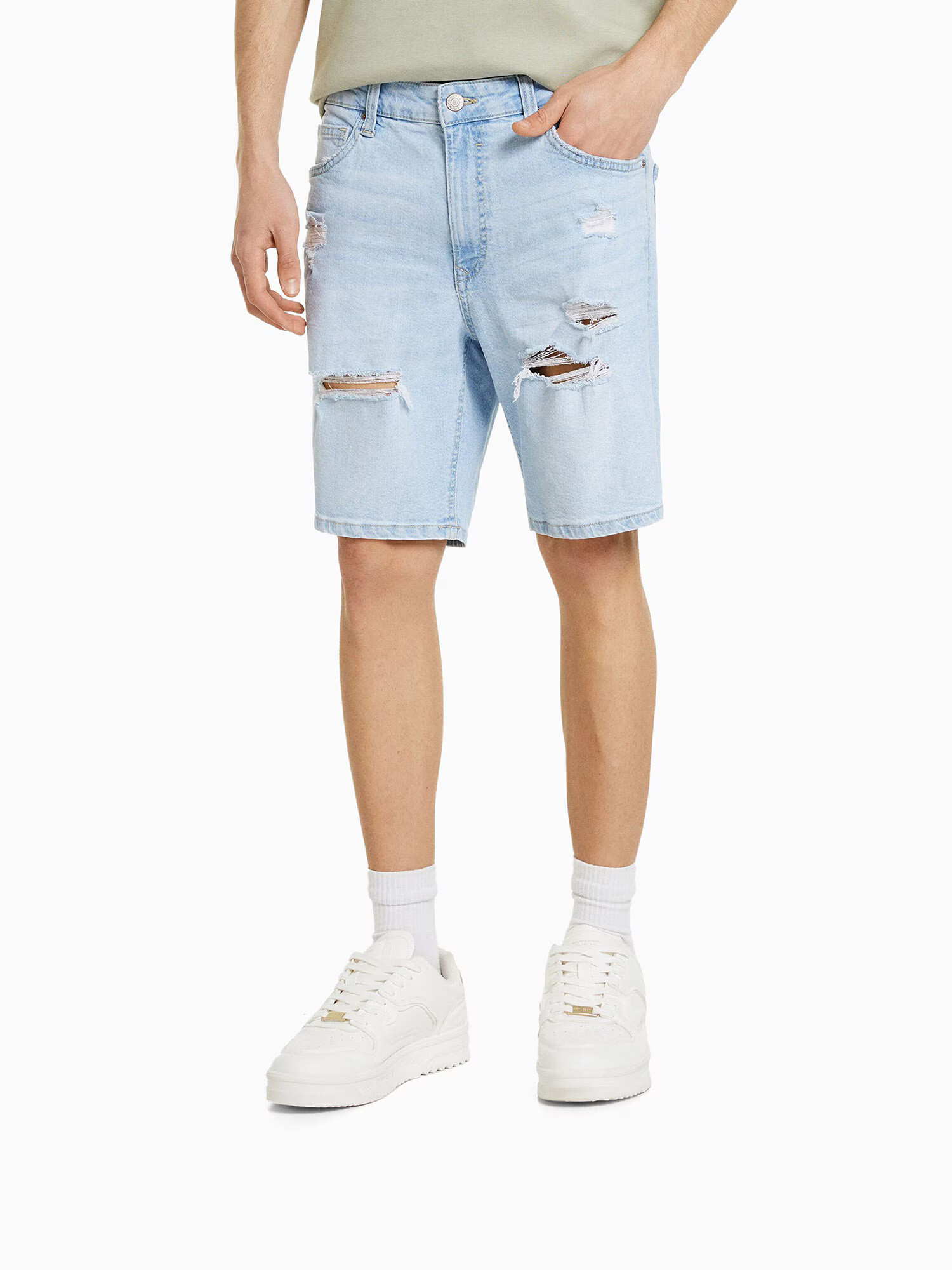 Bershka Jeans albastru denim - Pled.ro