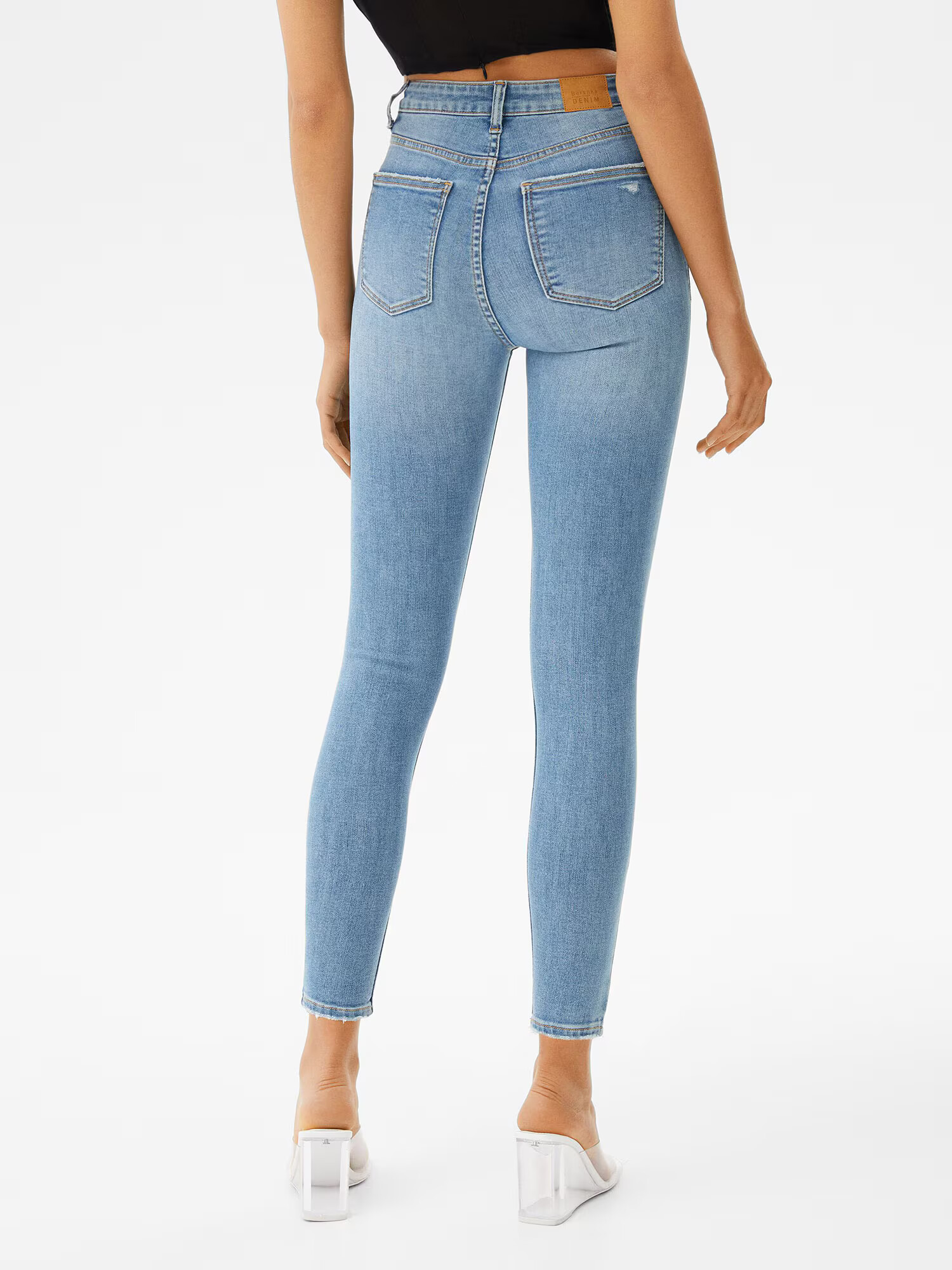 Bershka Jeans albastru denim - Pled.ro