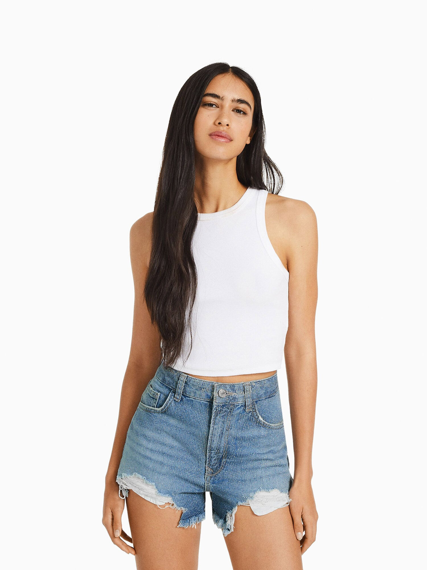 Bershka Jeans albastru denim - Pled.ro