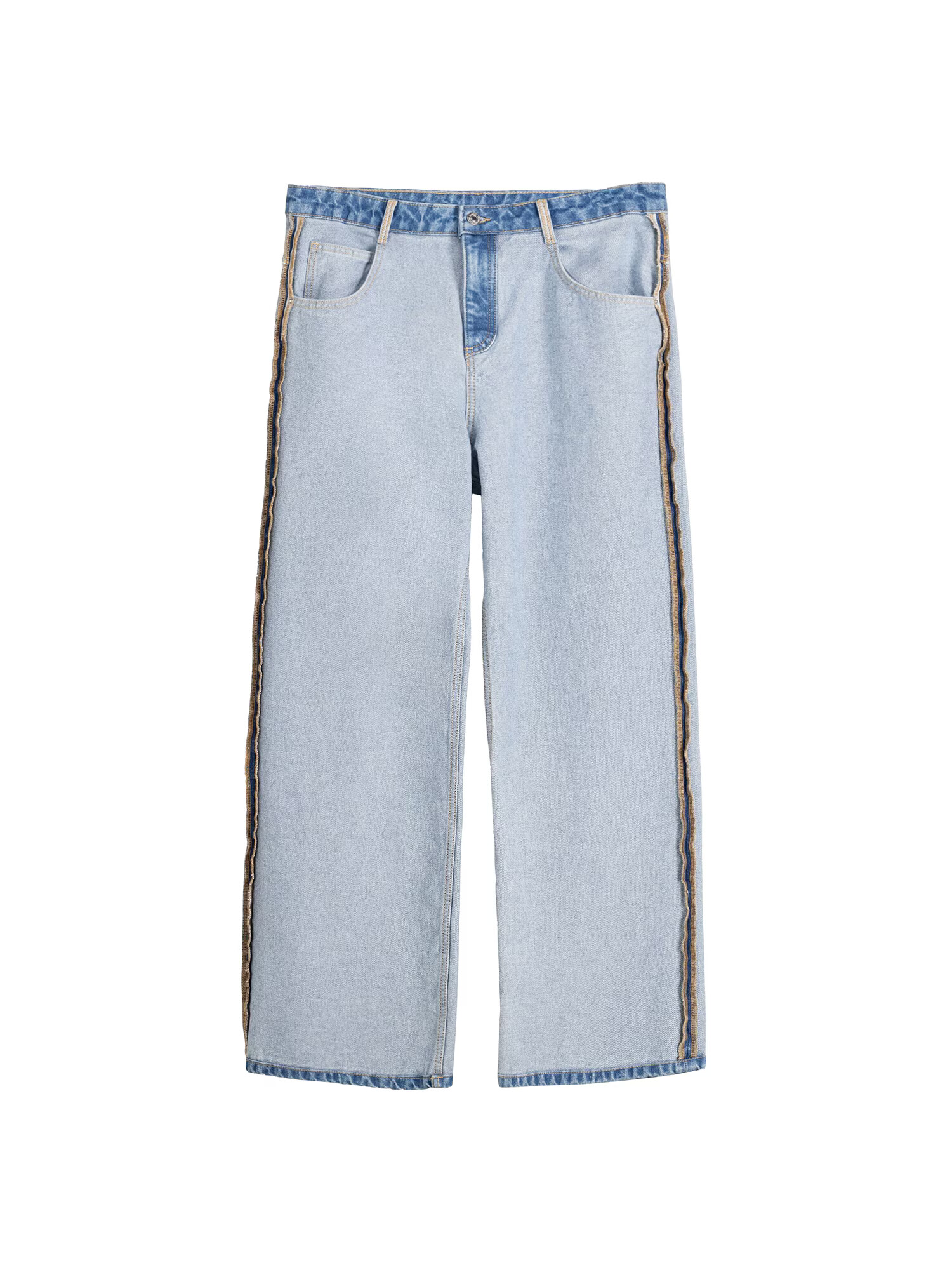 Bershka Jeans albastru denim / albastru deschis - Pled.ro