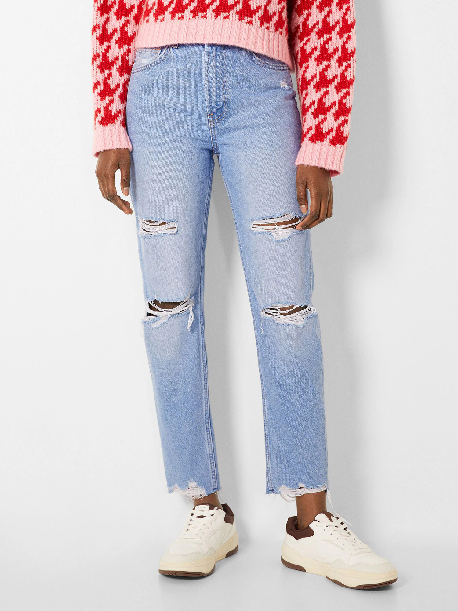 Bershka Jeans albastru deschis - Pled.ro