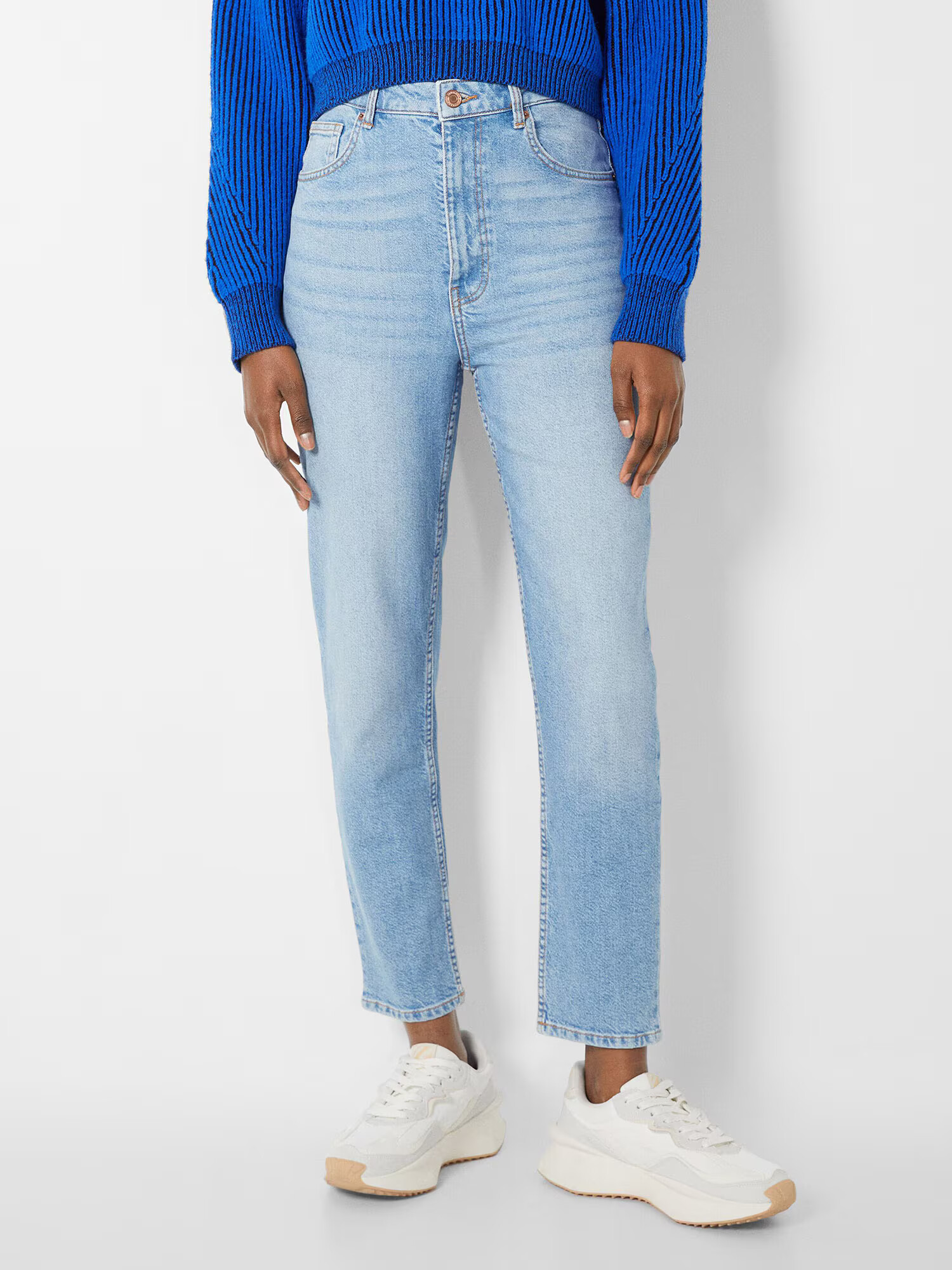 Bershka Jeans albastru deschis - Pled.ro