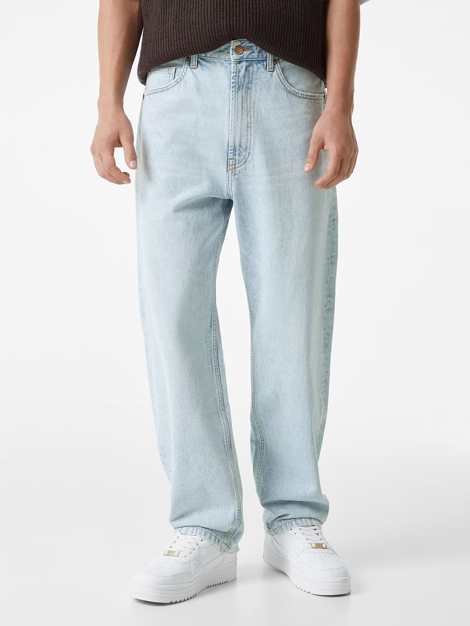 Bershka Jeans albastru deschis - Pled.ro