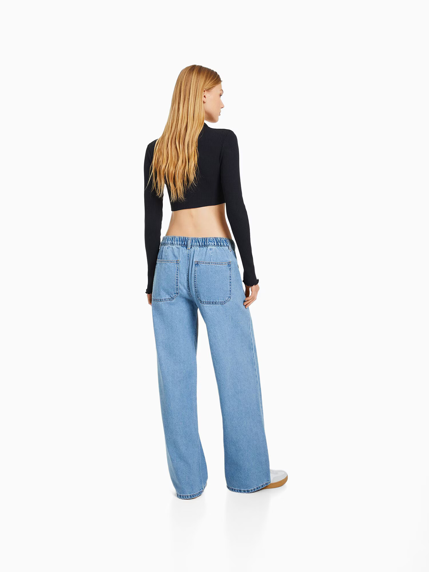 Bershka Jeans albastru deschis - Pled.ro