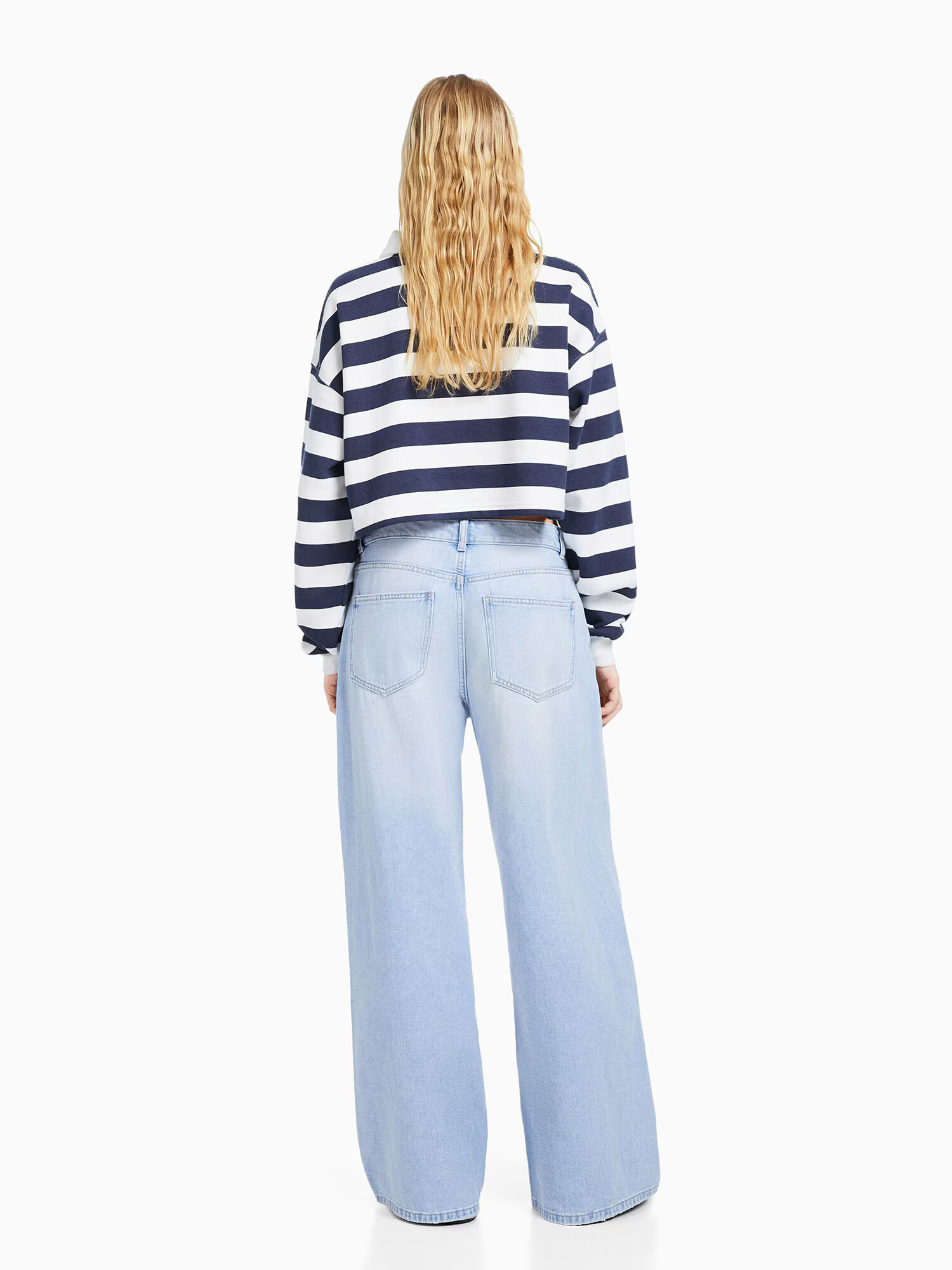 Bershka Jeans albastru deschis - Pled.ro