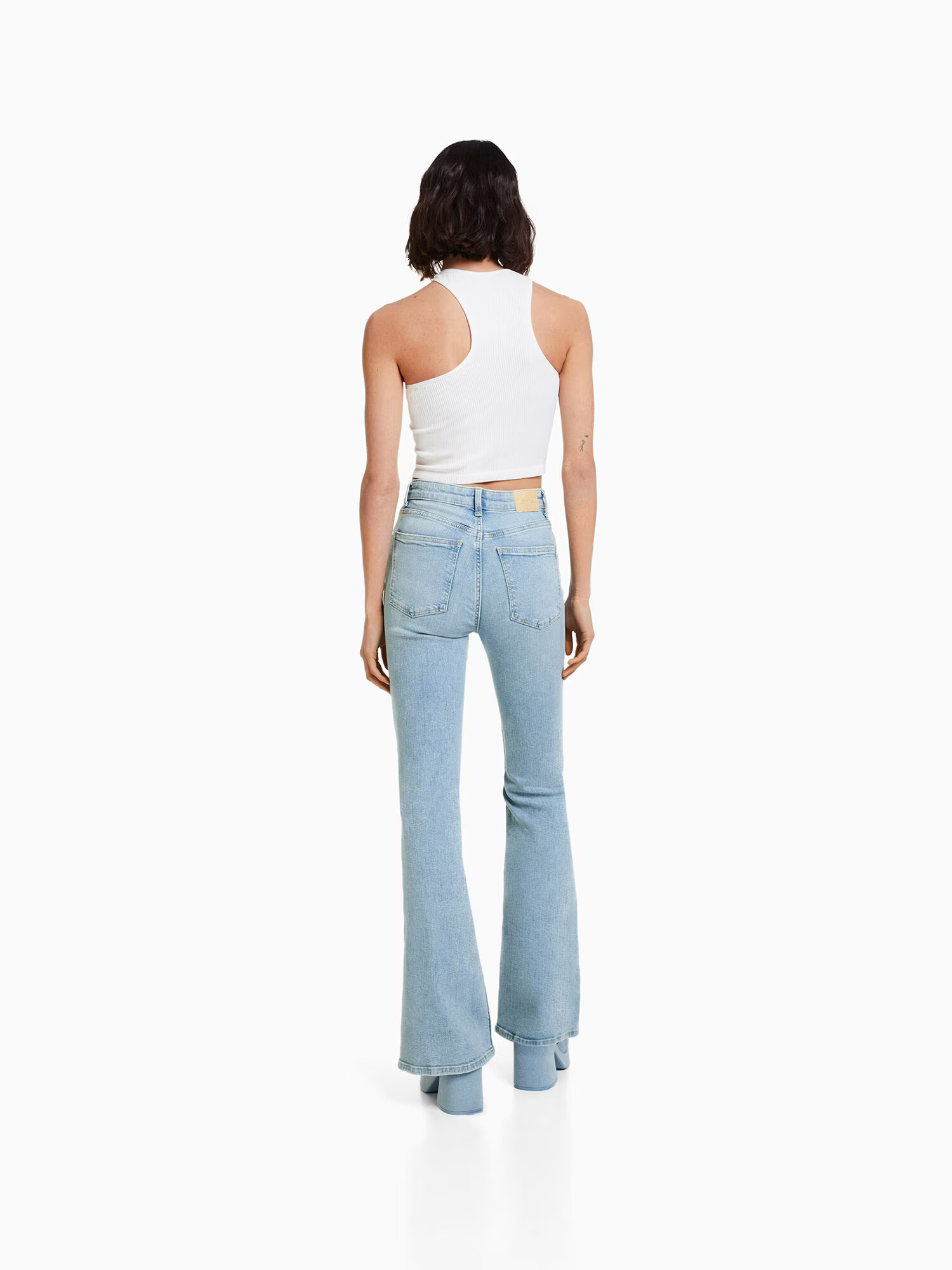 Bershka Jeans albastru deschis - Pled.ro