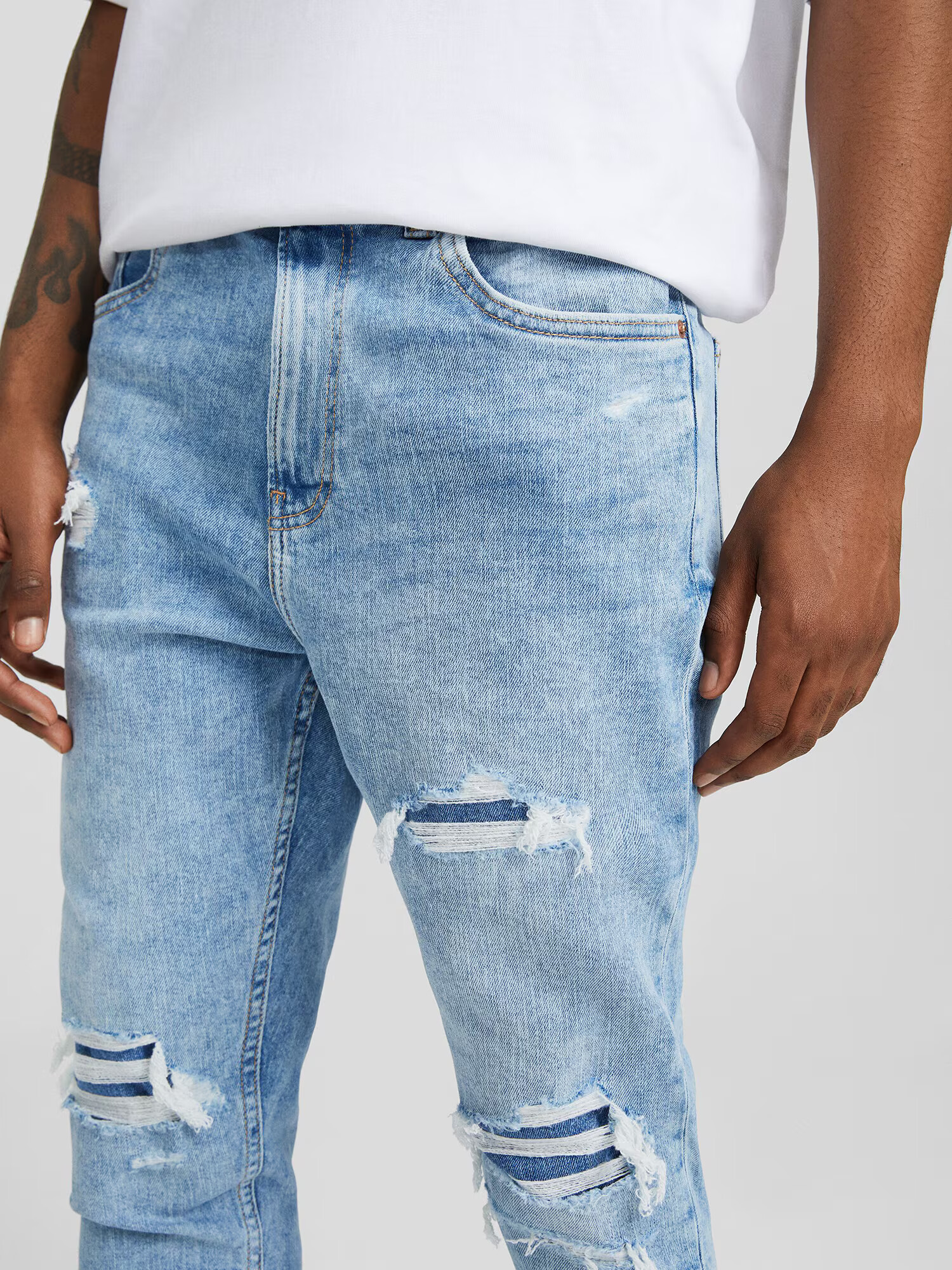 Bershka Jeans albastru deschis - Pled.ro