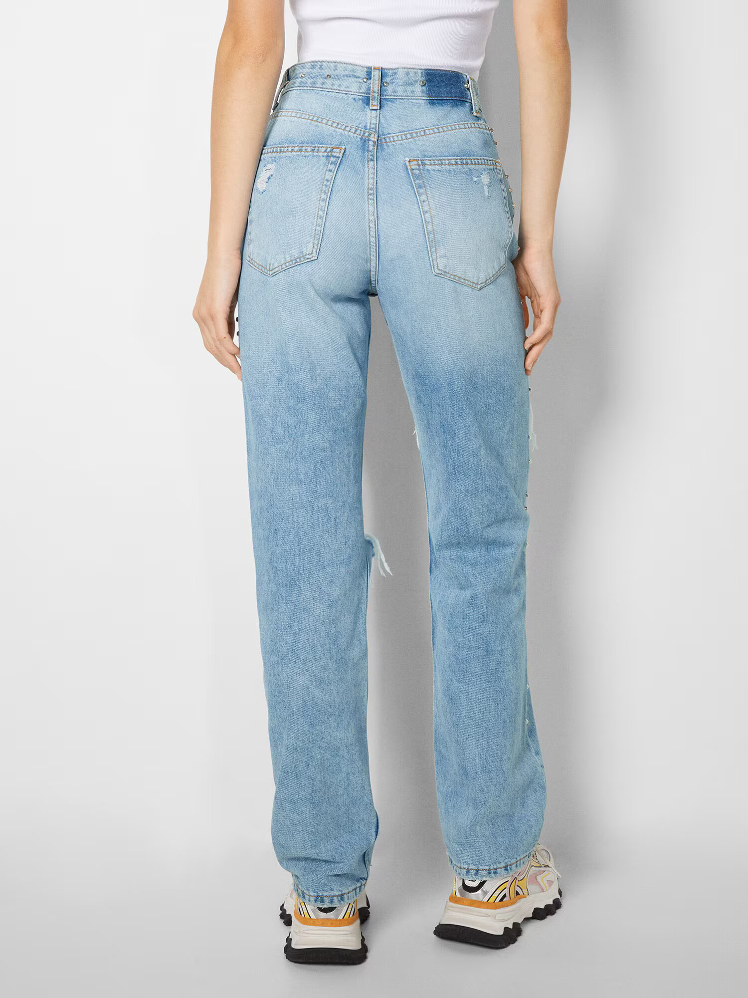 Bershka Jeans albastru deschis - Pled.ro