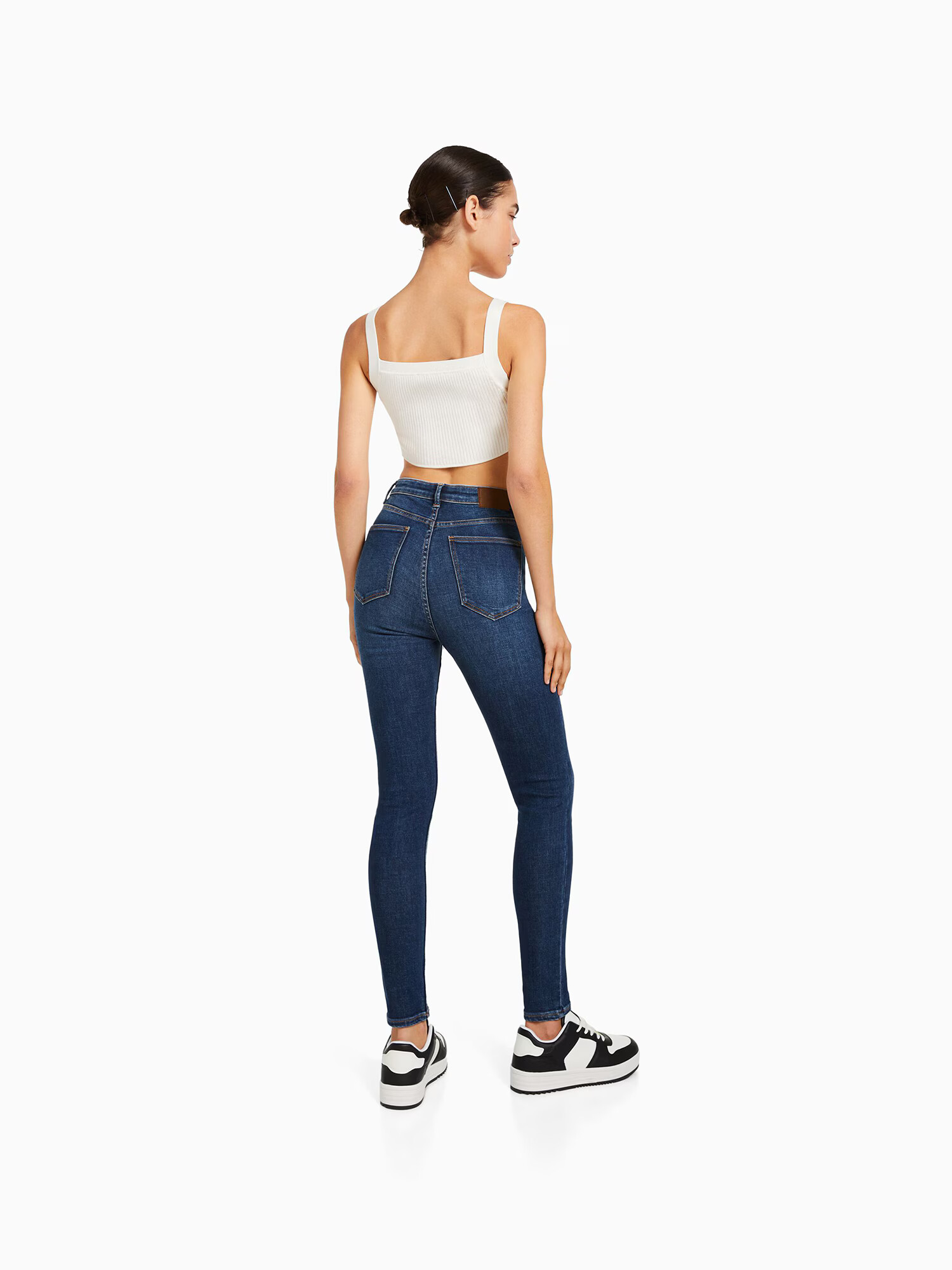 Bershka Jeans albastru închis - Pled.ro