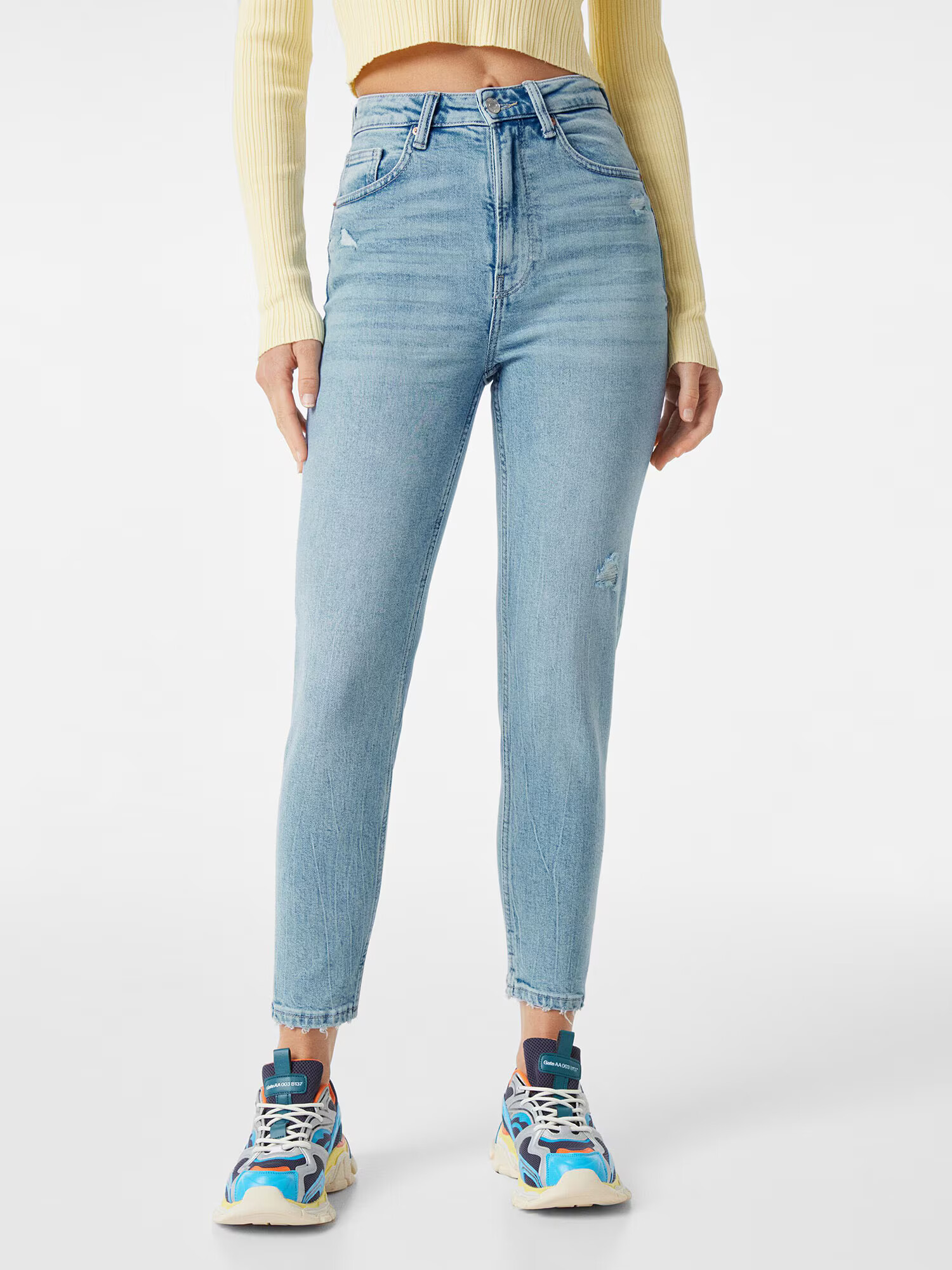 Bershka Jeans azur - Pled.ro