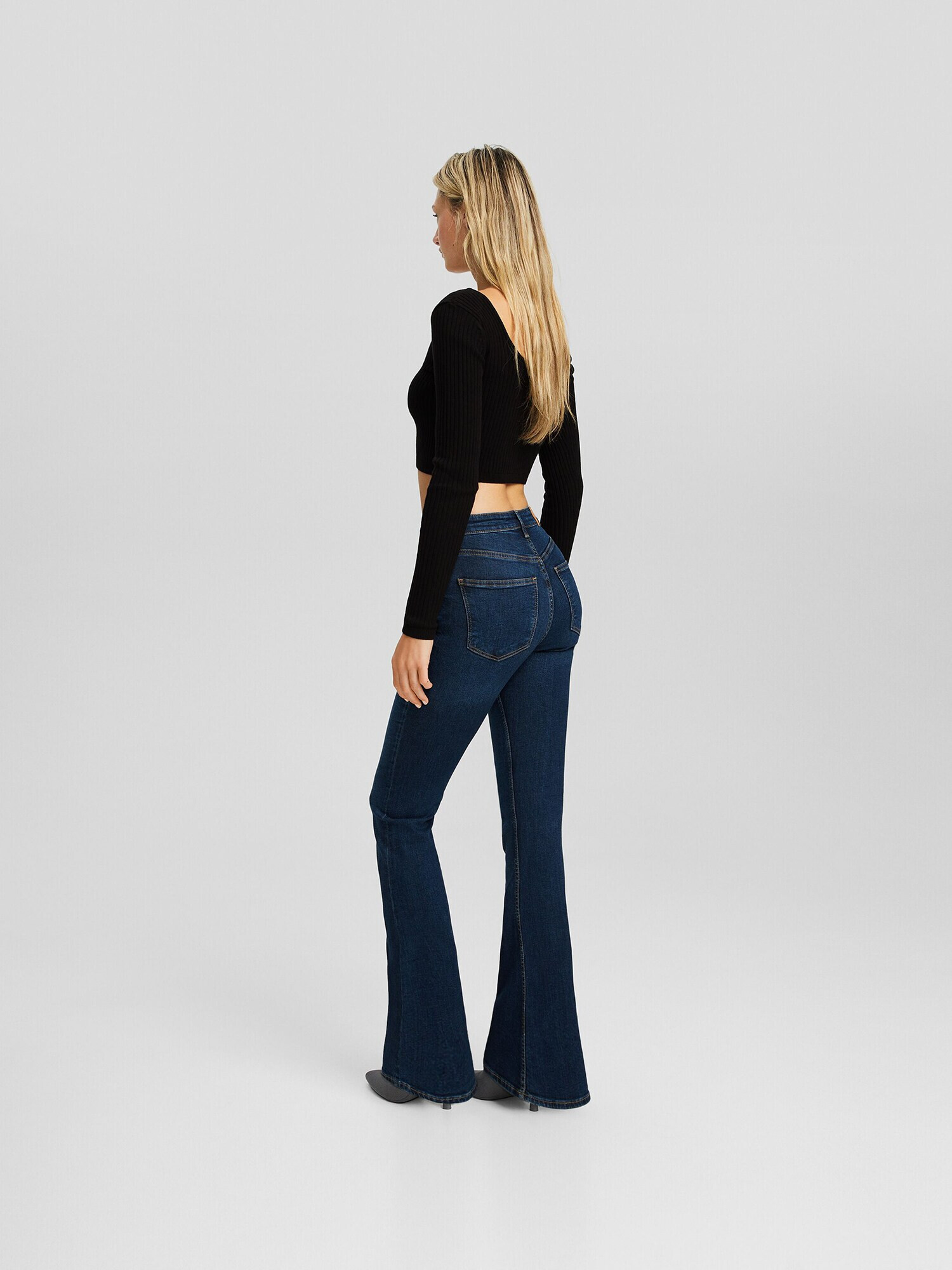 Bershka Jeans albastru închis - Pled.ro