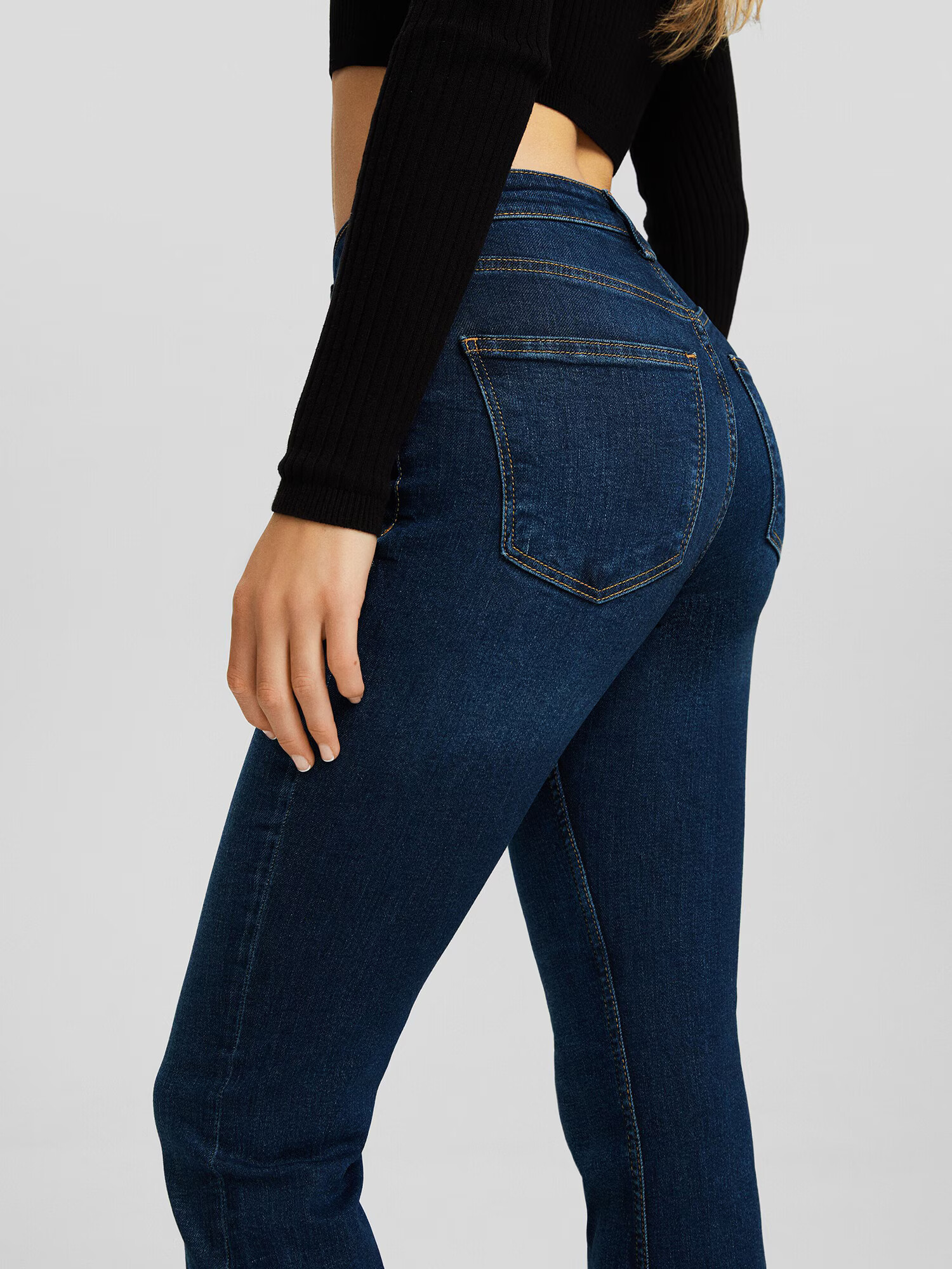 Bershka Jeans albastru închis - Pled.ro