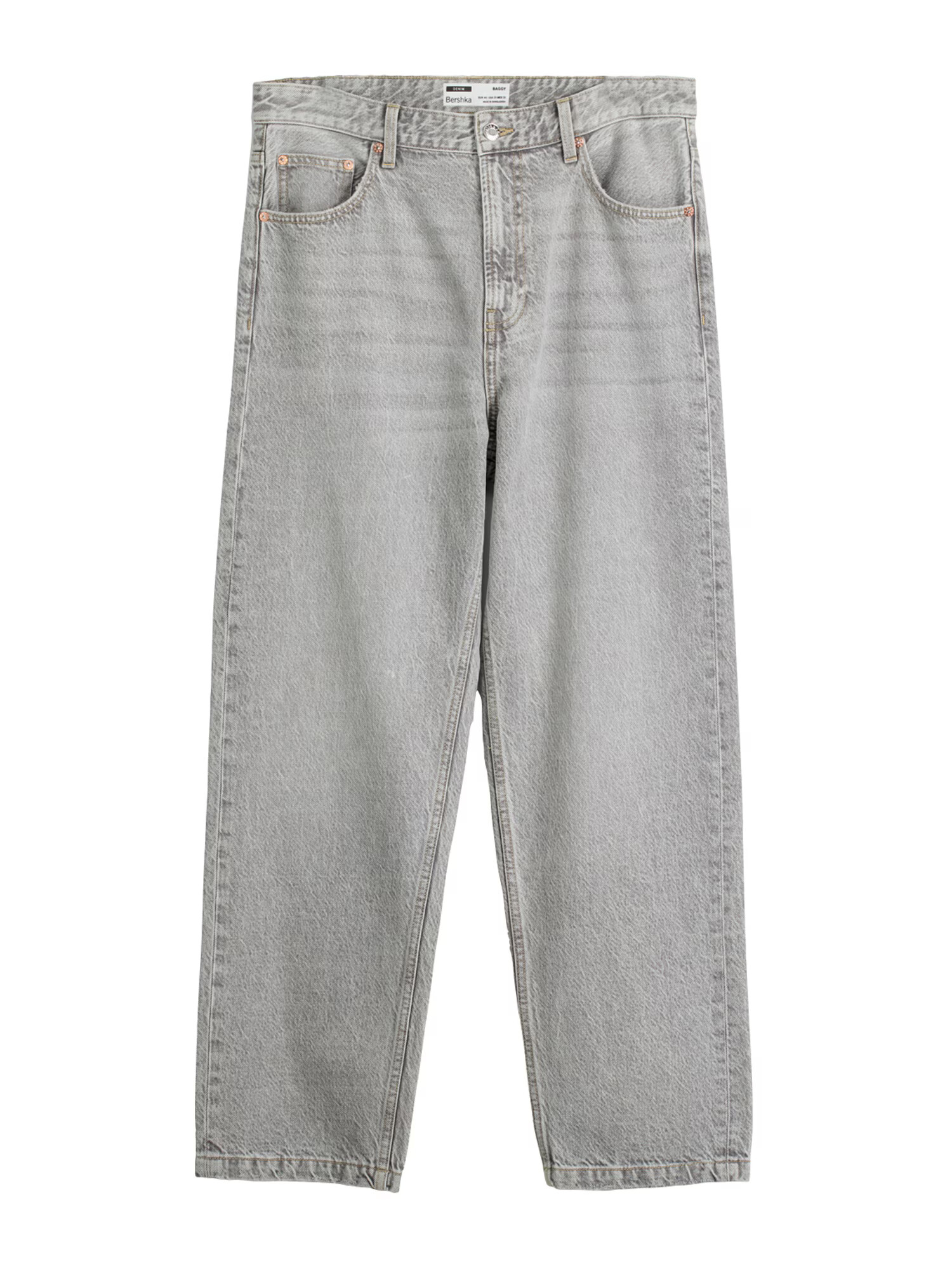 Bershka Jeans gri denim - Pled.ro