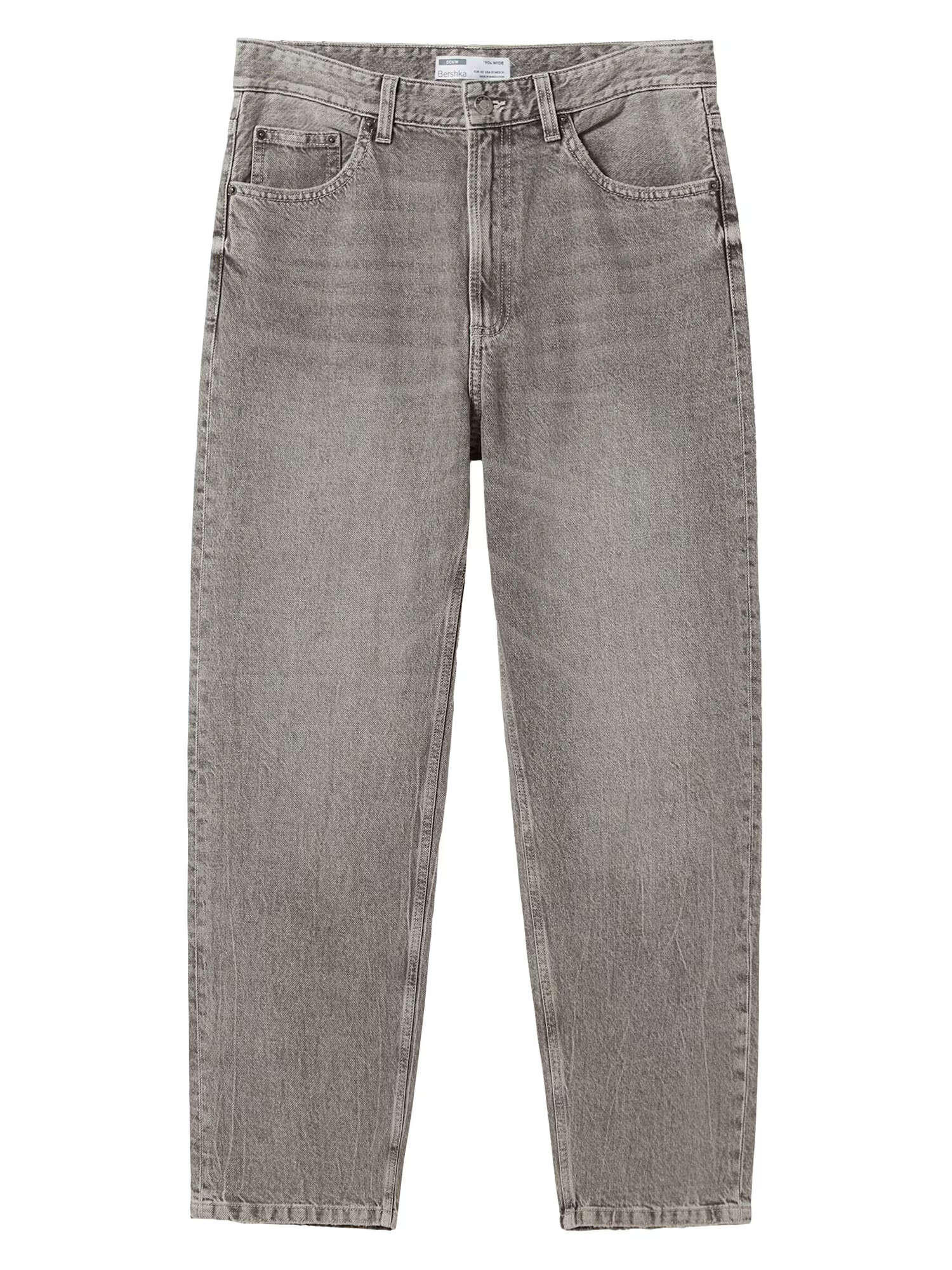 Bershka Jeans gri denim - Pled.ro