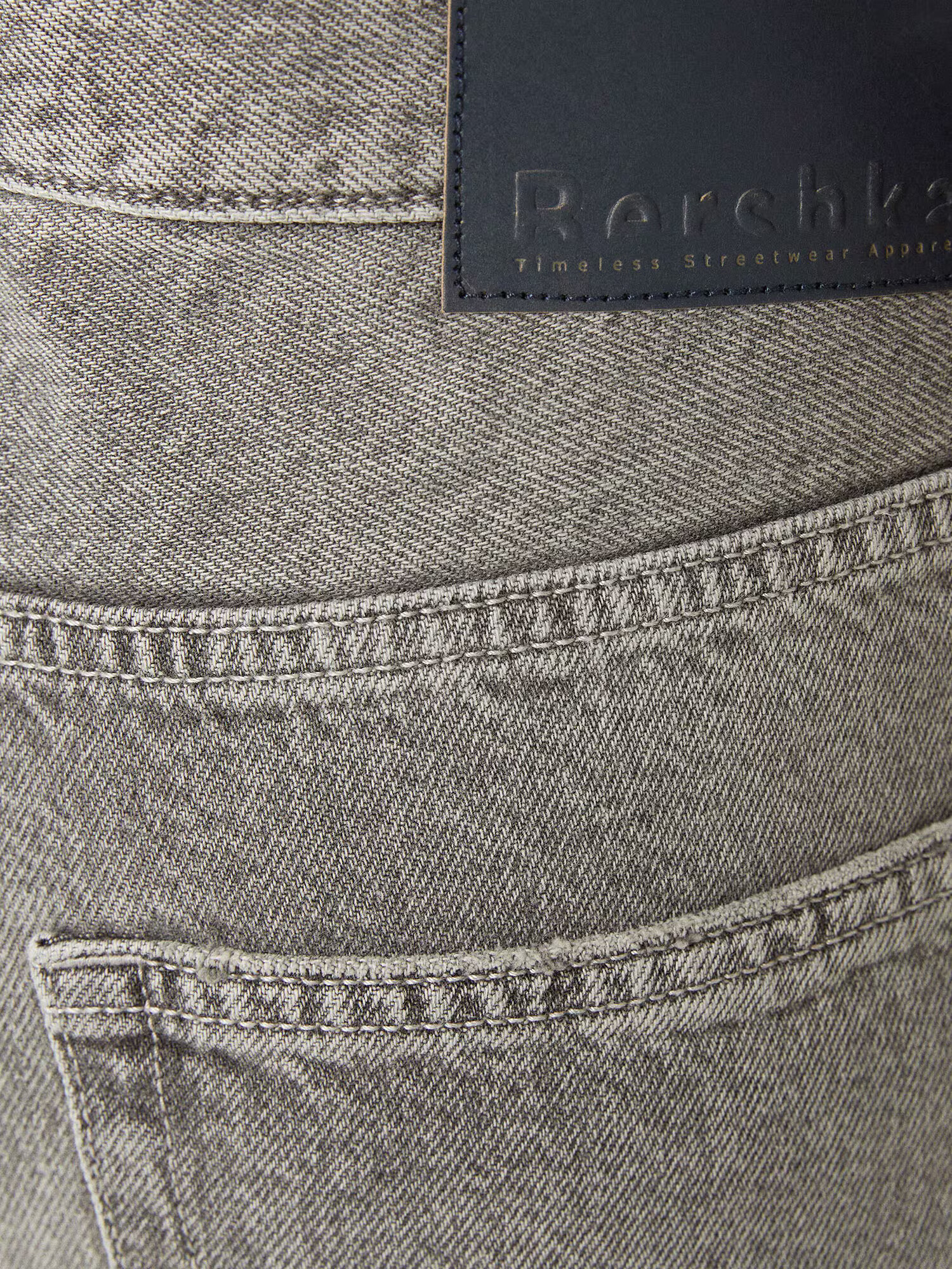 Bershka Jeans gri denim - Pled.ro