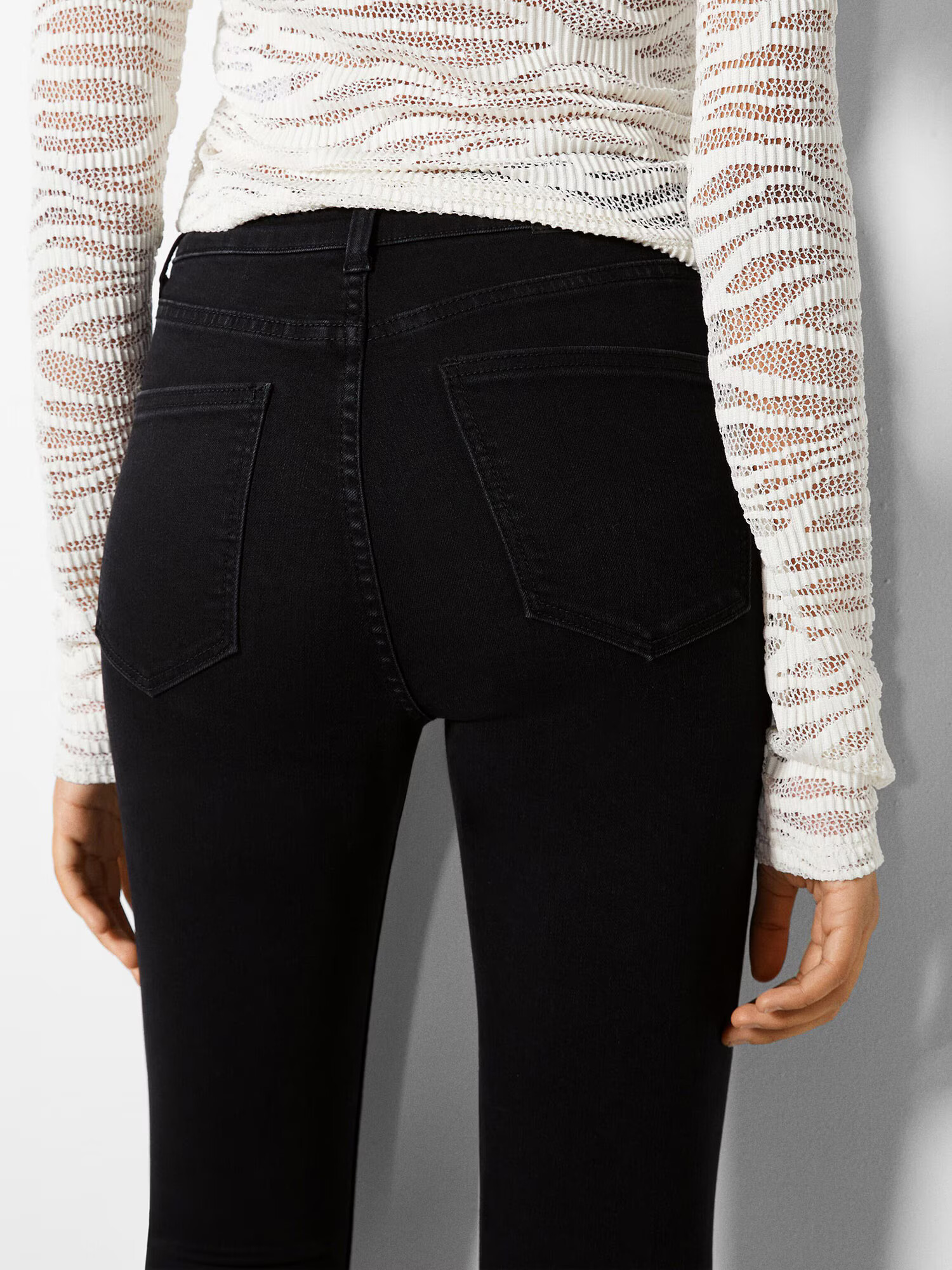 Bershka Jeans negru - Pled.ro