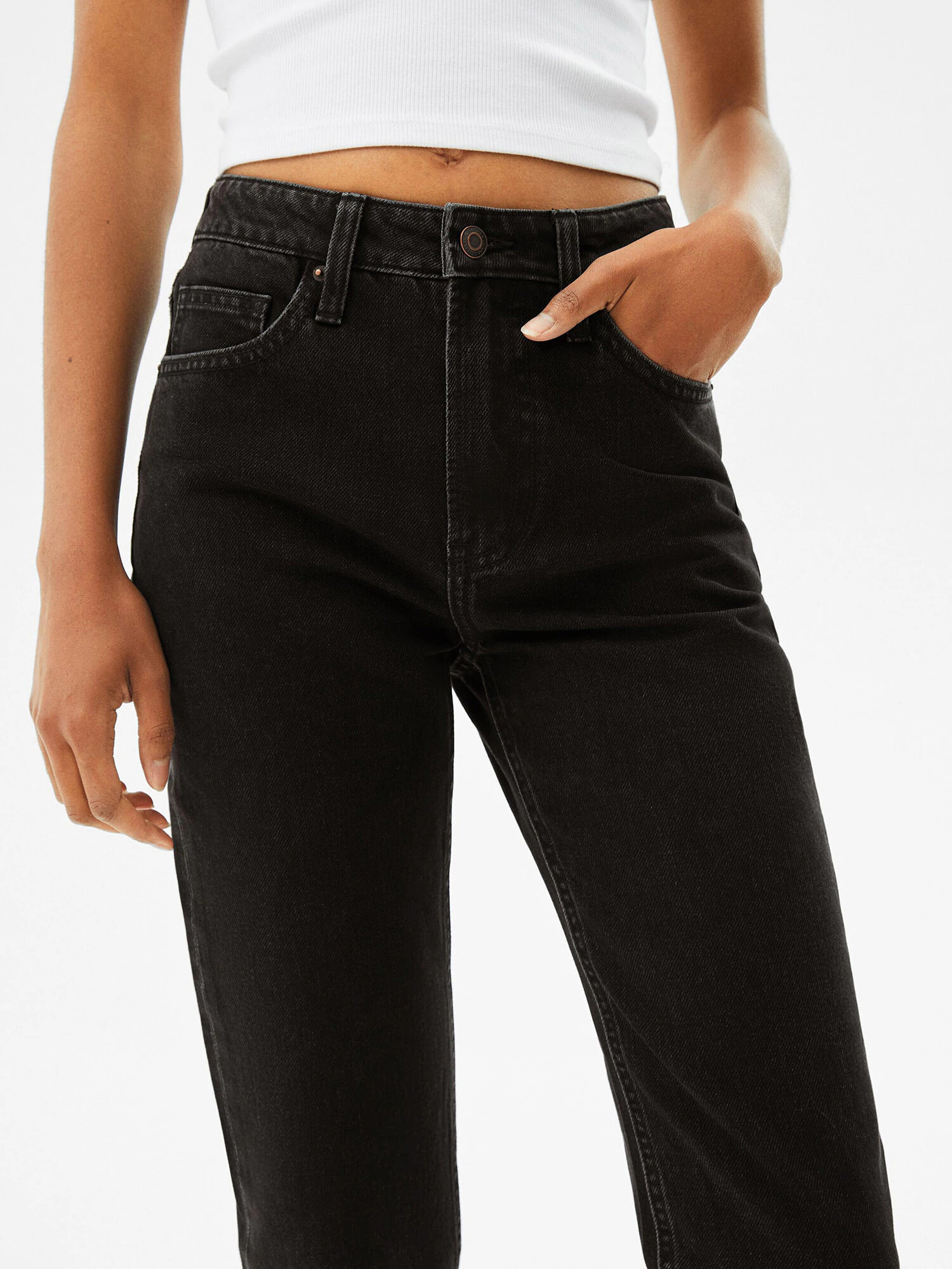 Bershka Jeans negru - Pled.ro