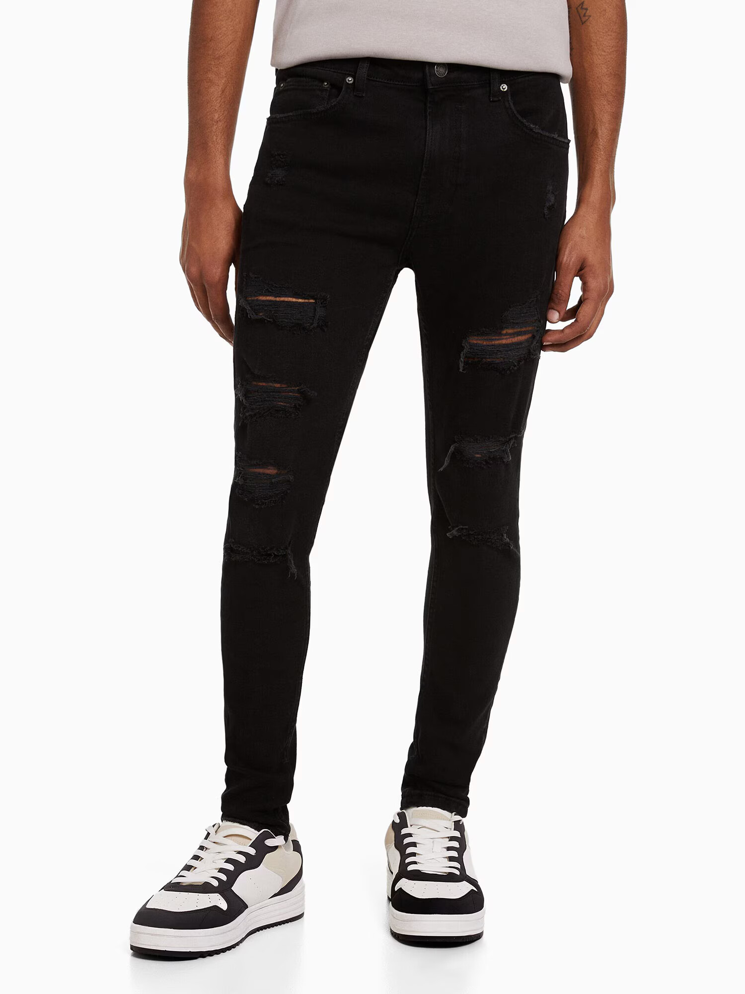 Bershka Jeans negru - Pled.ro