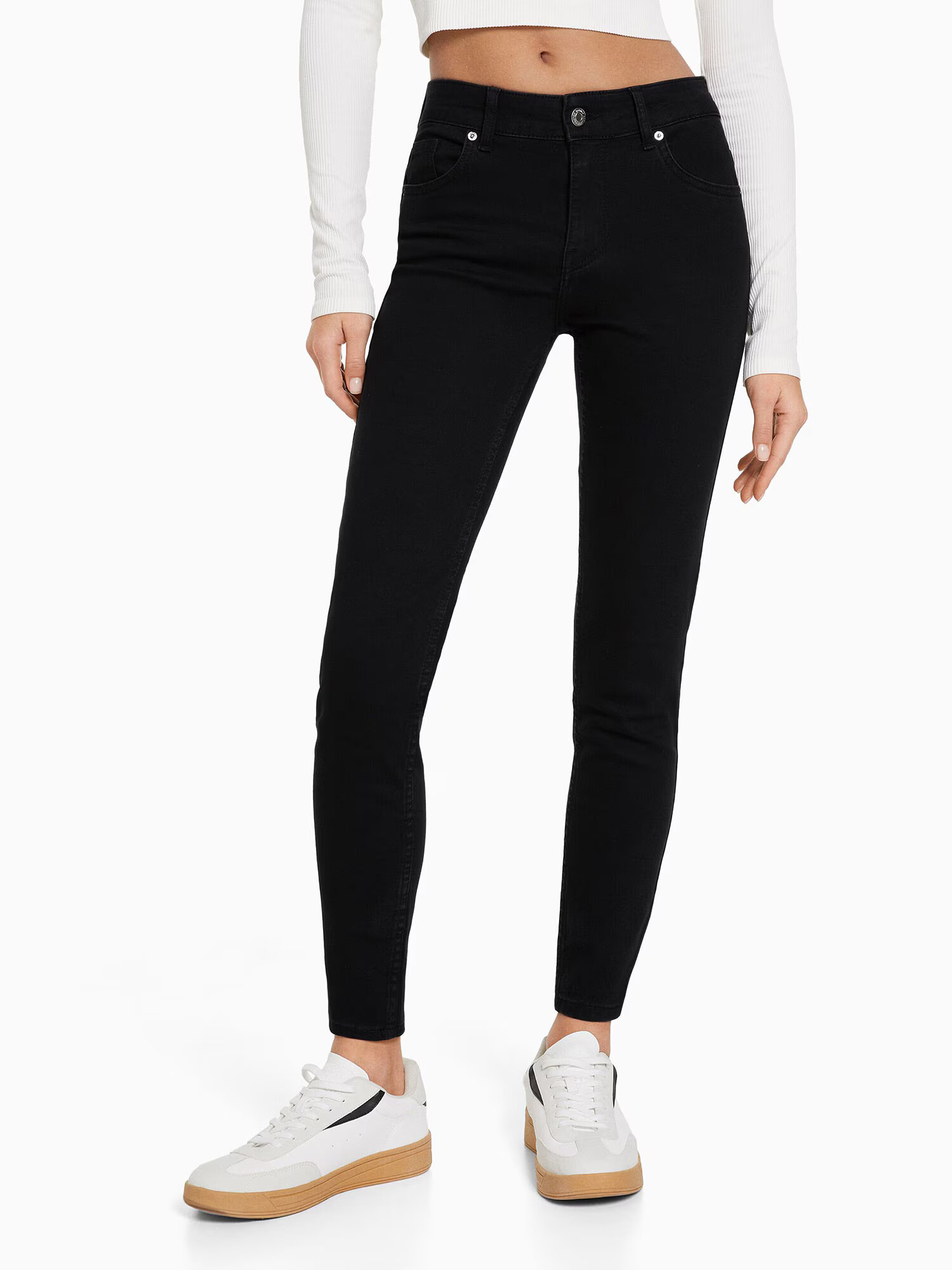 Bershka Jeans negru - Pled.ro