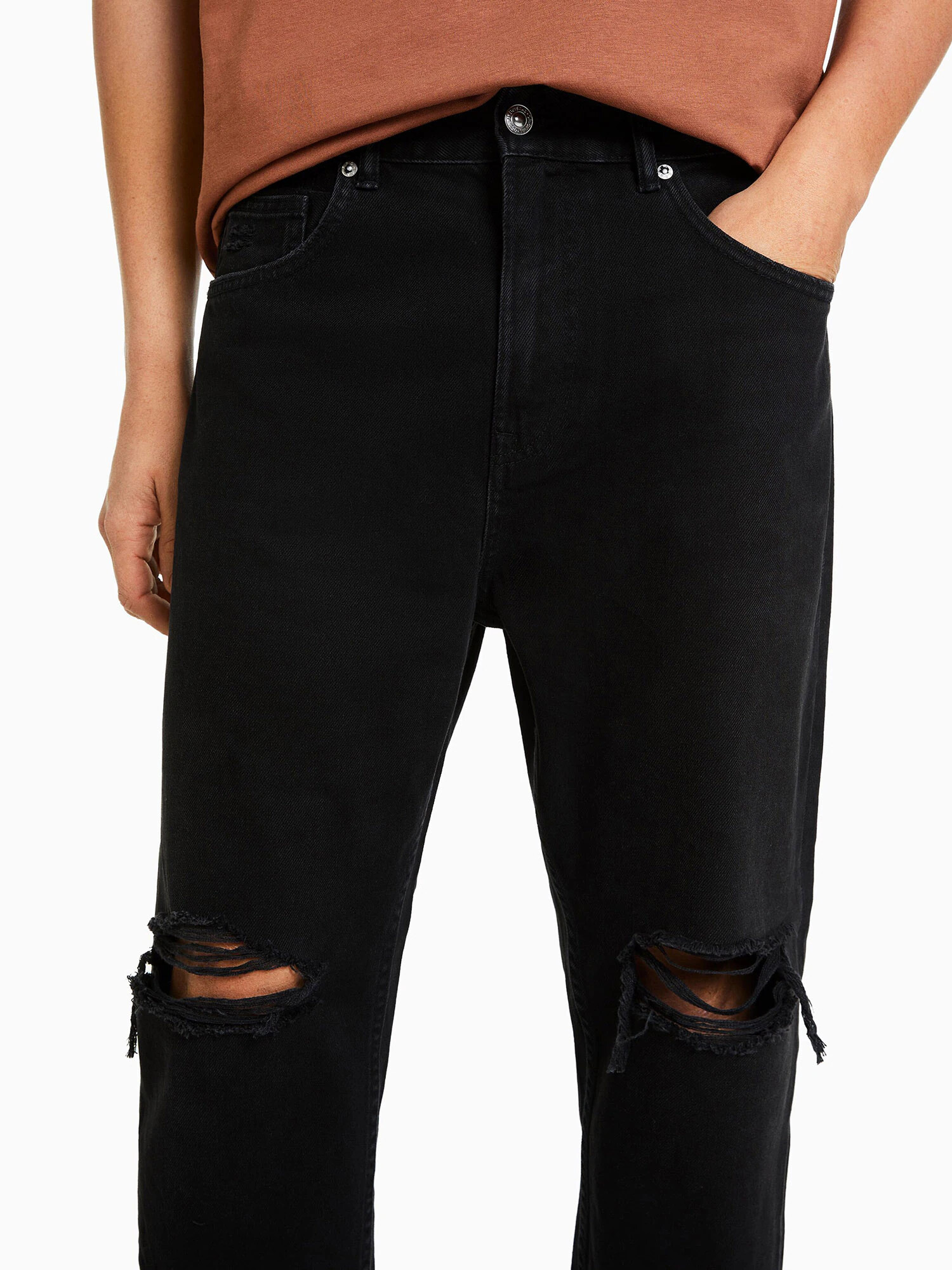 Bershka Jeans negru - Pled.ro