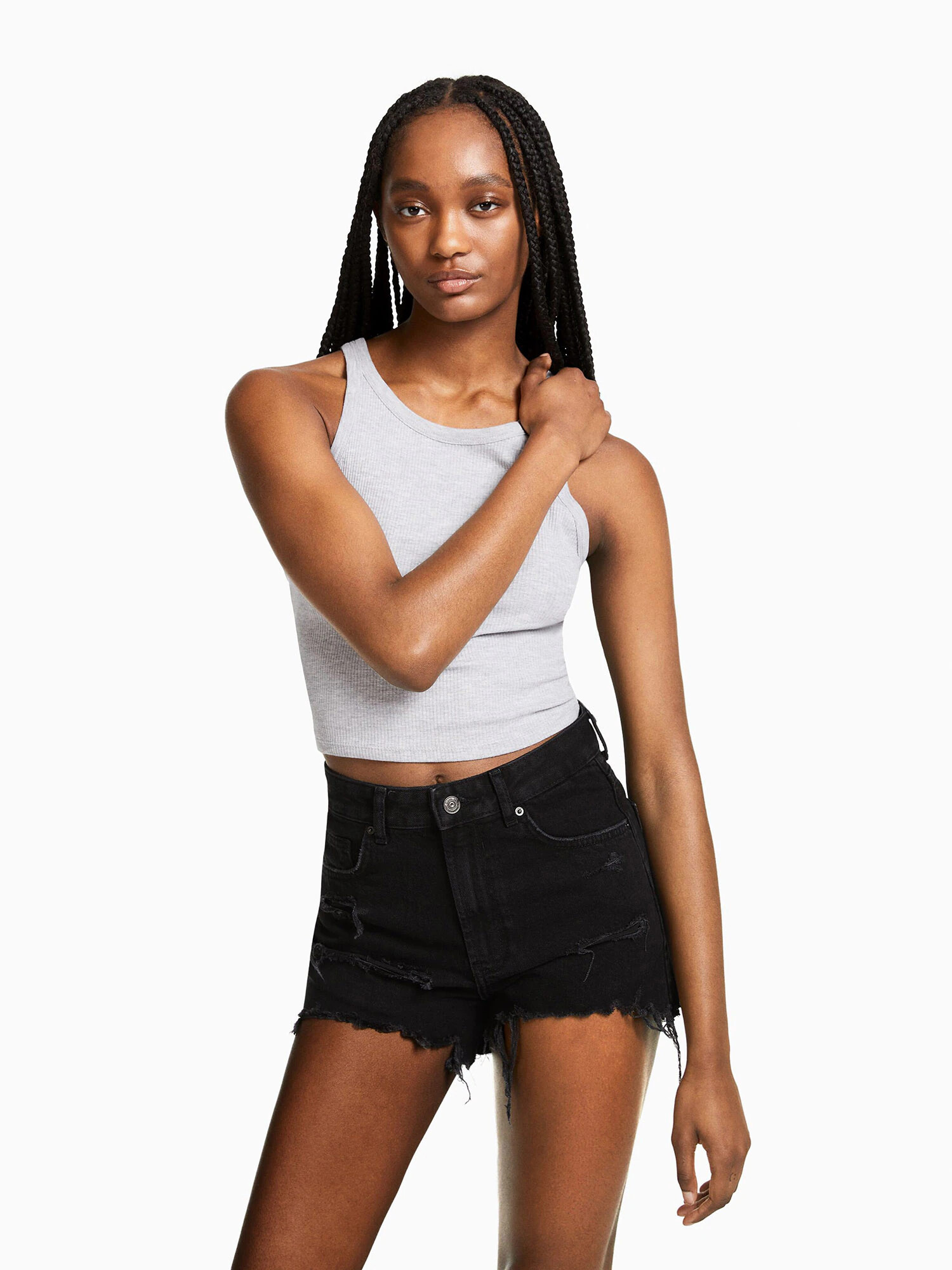 Bershka Jeans negru - Pled.ro