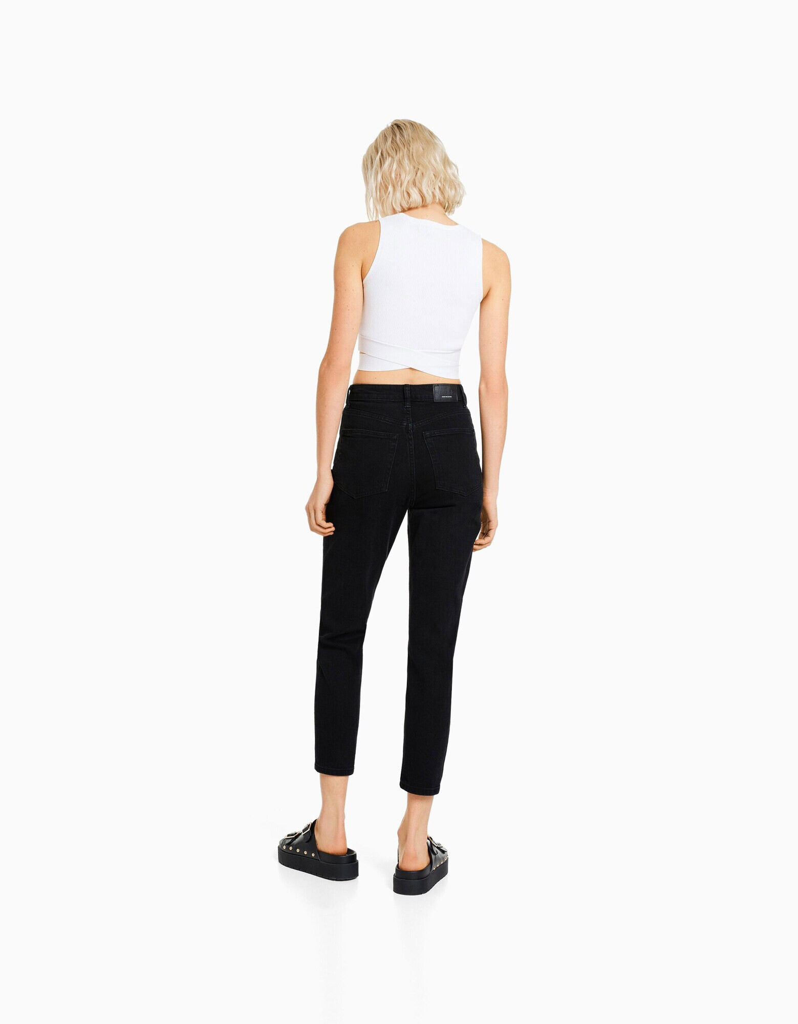 Bershka Jeans negru - Pled.ro