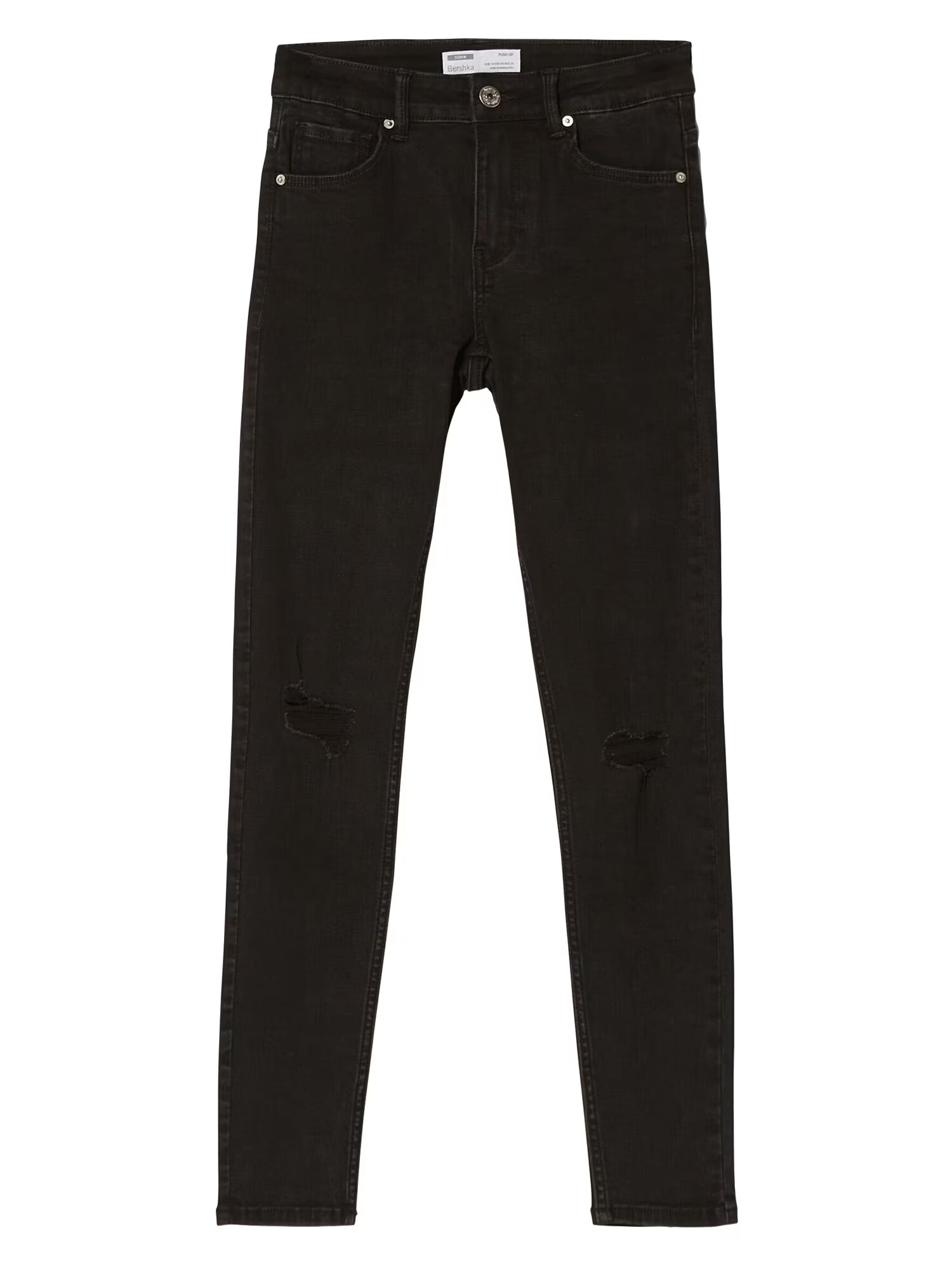 Bershka Jeans negru denim - Pled.ro