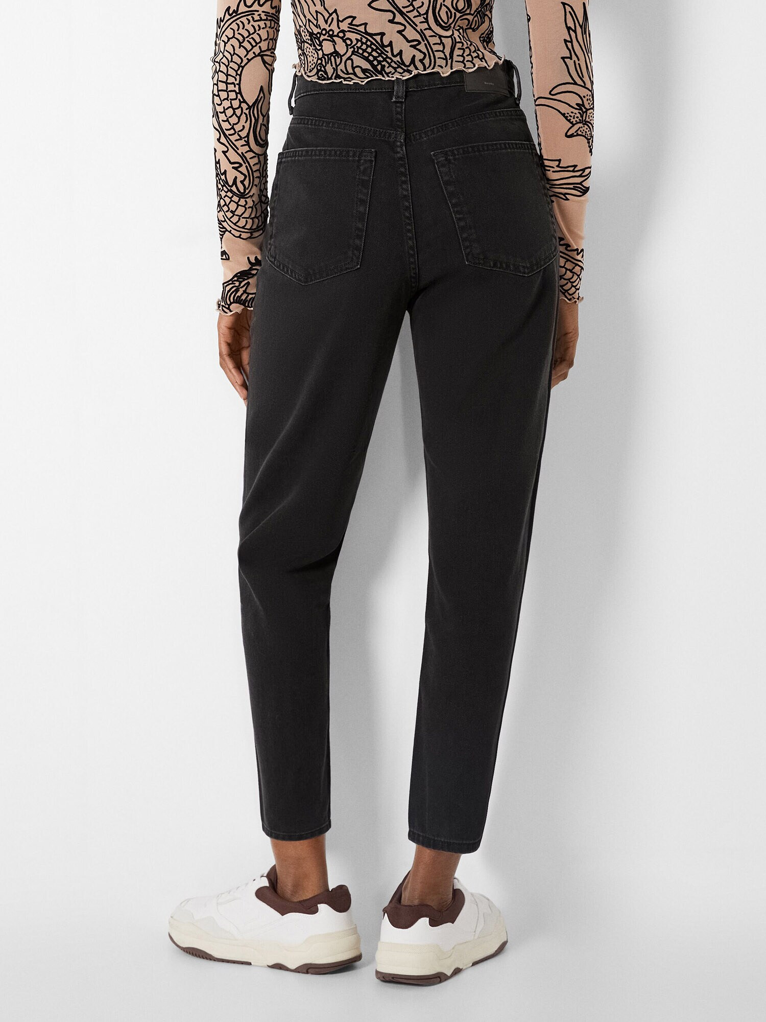 Bershka Jeans negru denim - Pled.ro