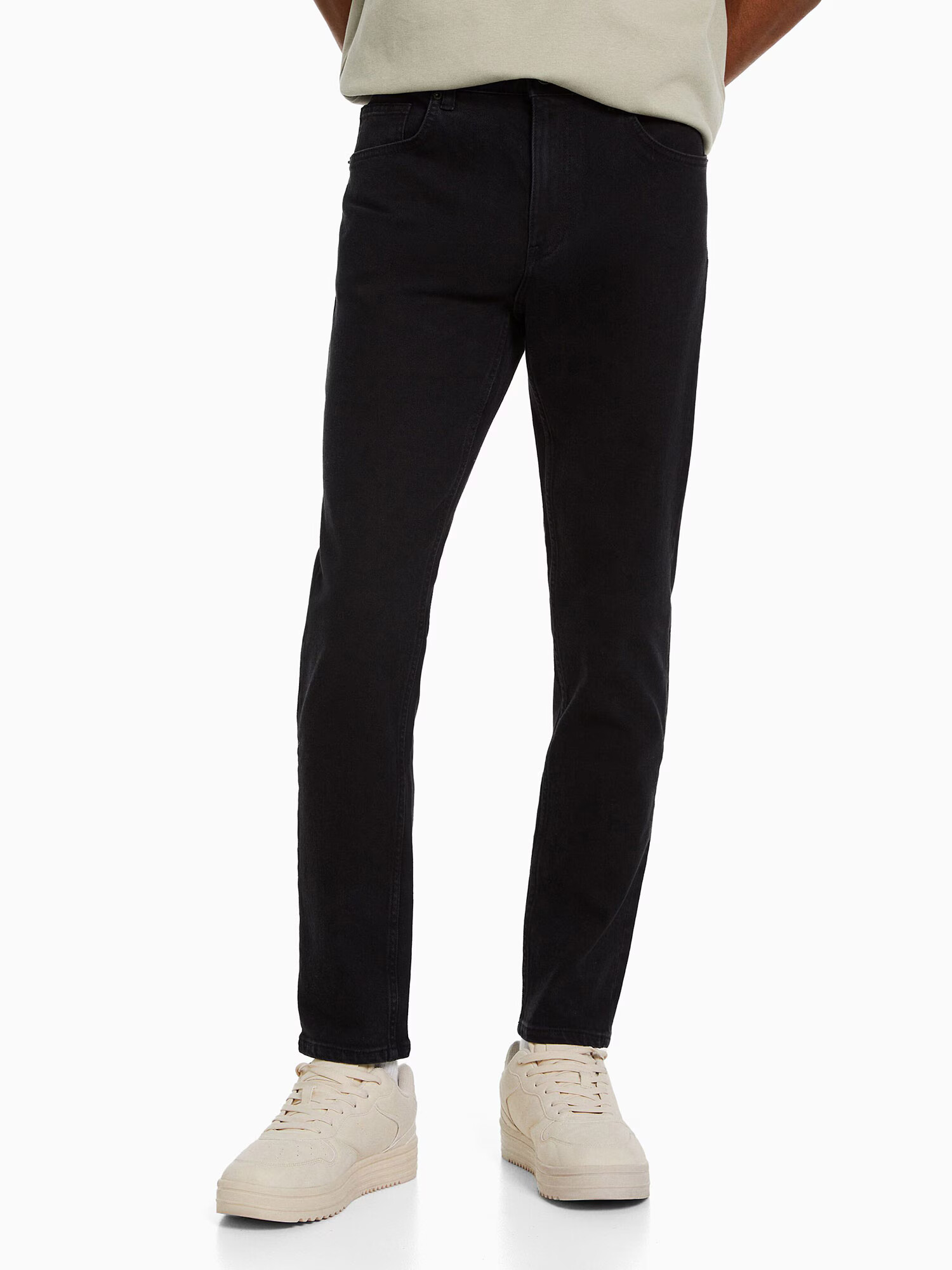 Bershka Jeans negru denim - Pled.ro