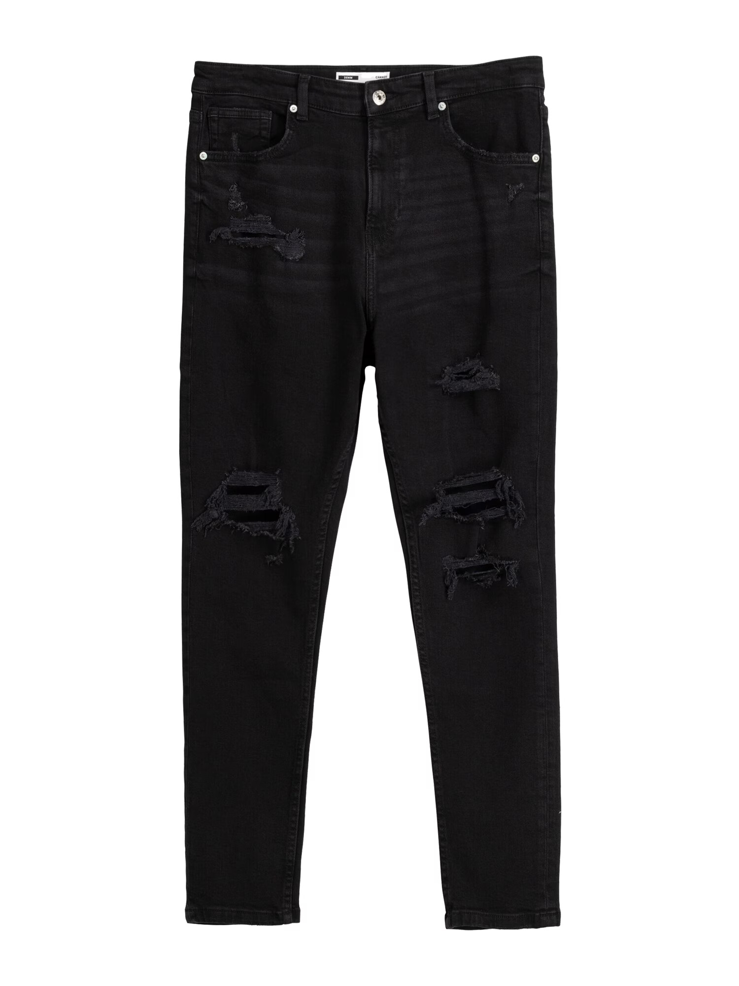 Bershka Jeans negru denim - Pled.ro