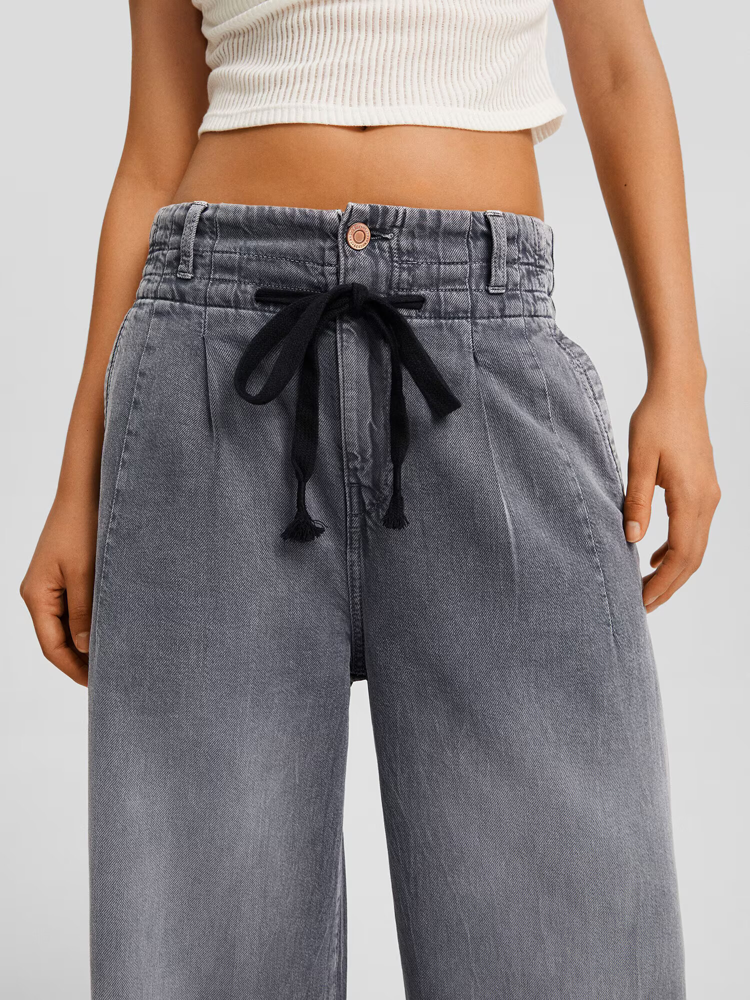 Bershka Jeans negru denim - Pled.ro