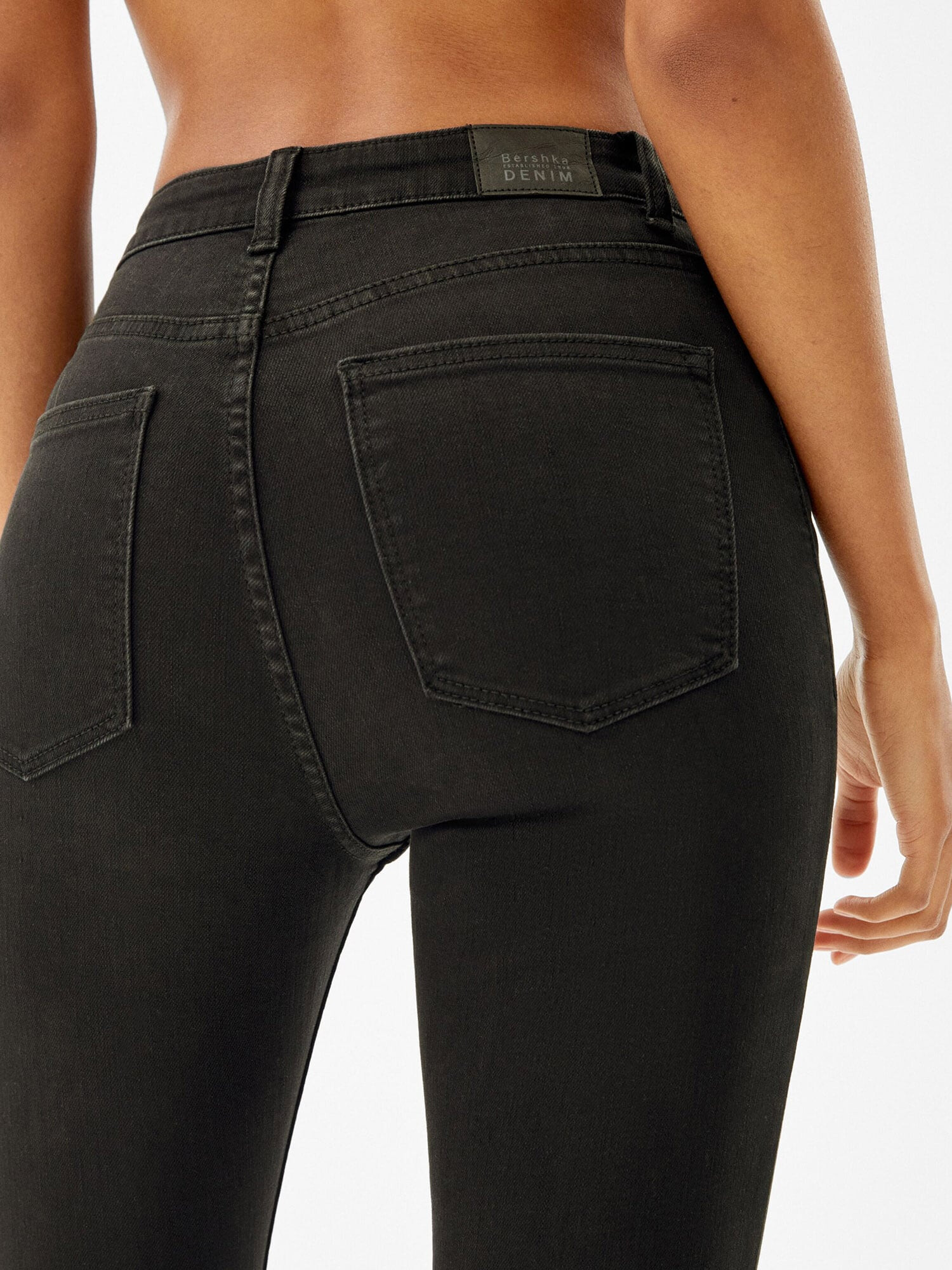 Bershka Jeans negru denim - Pled.ro