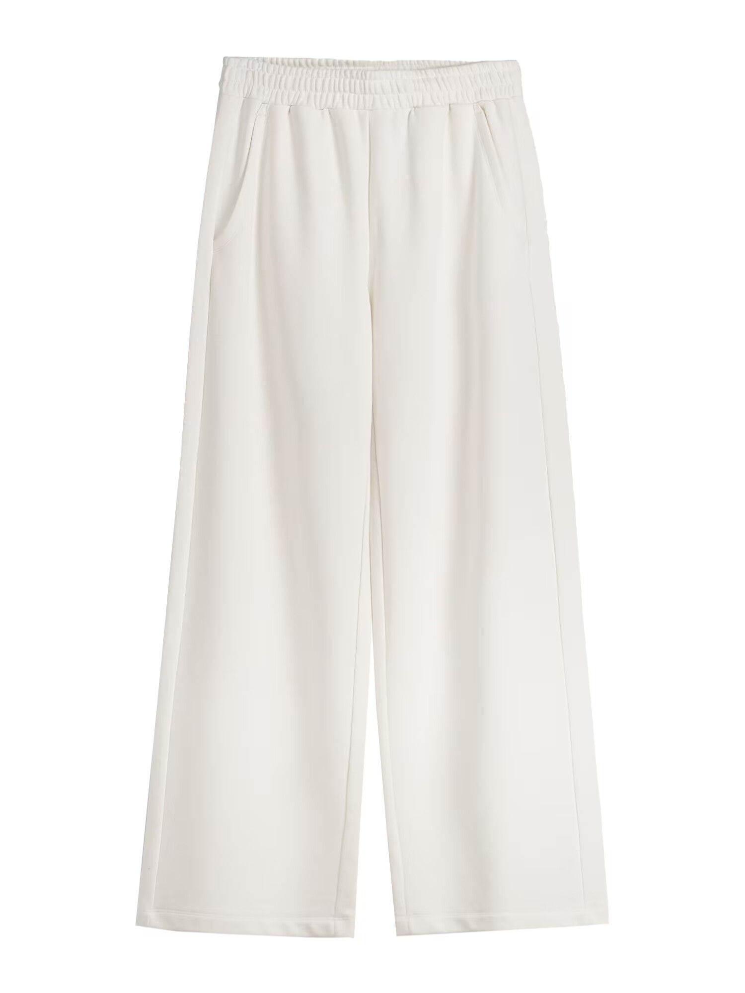 Bershka Pantaloni alb - Pled.ro